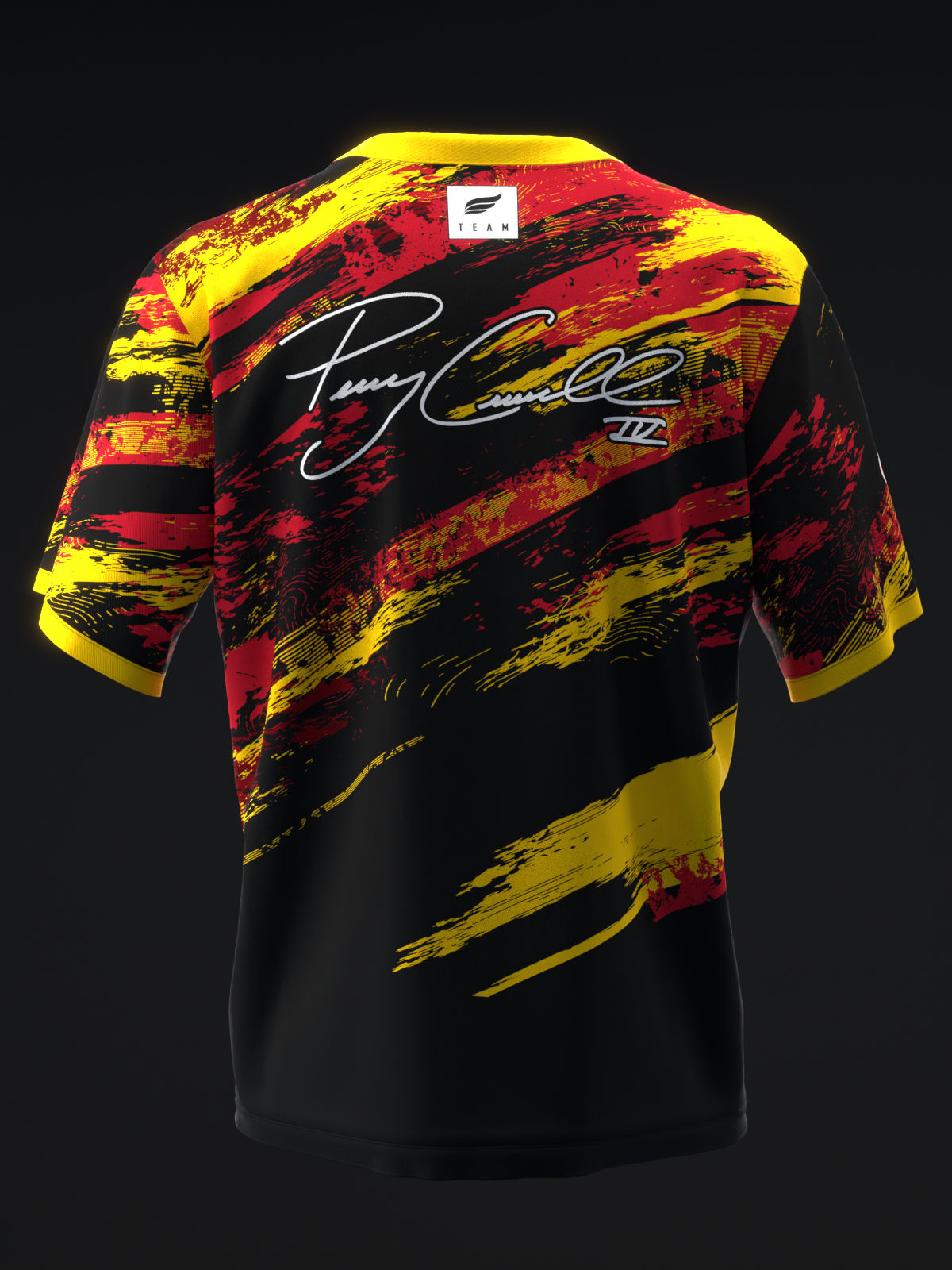 PERRY CROWELL 2024 - MX25 - BLACK RED YELLOW  - BOWLING JERSEY