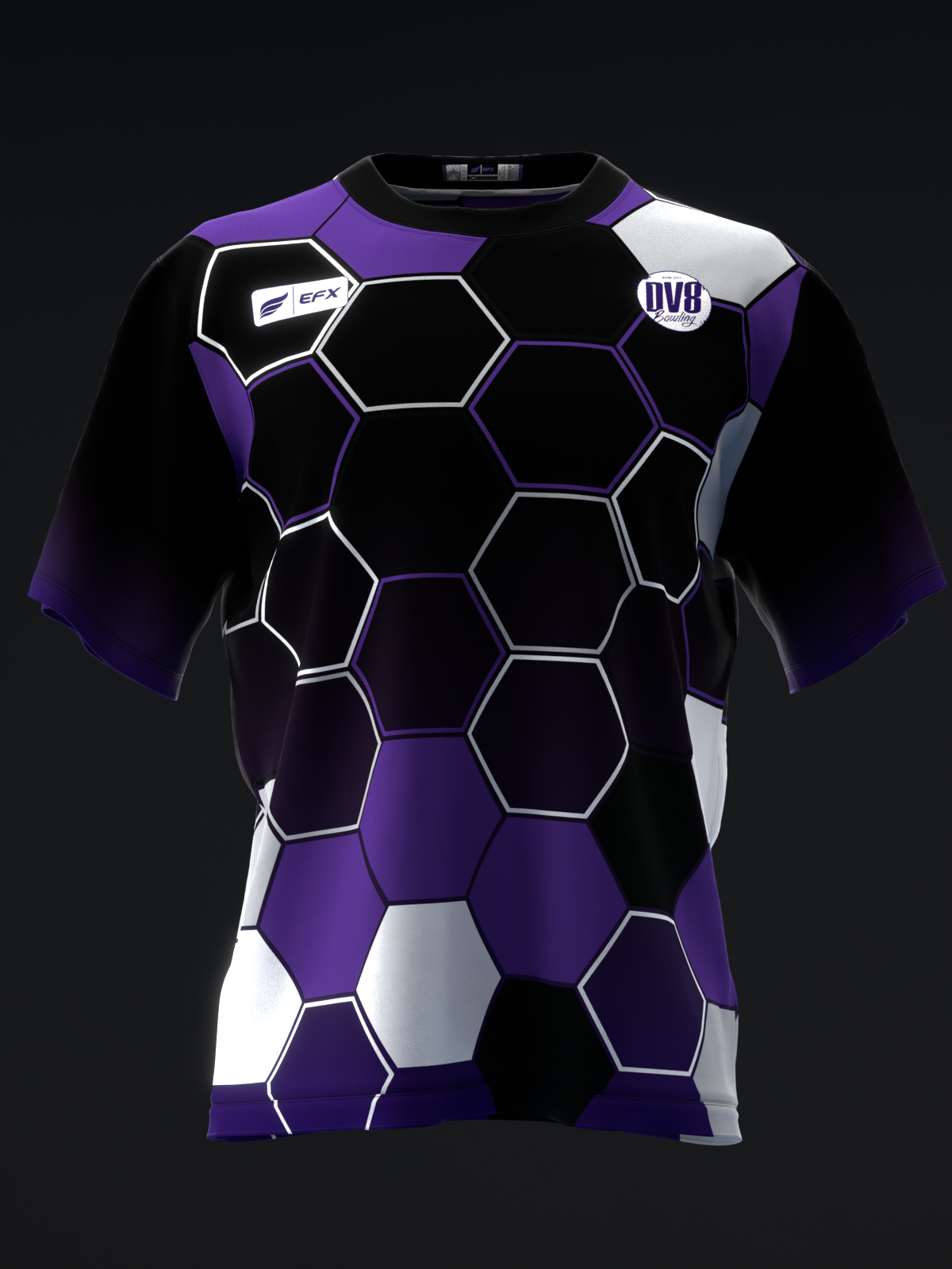 ROBERT VATER 2025 - HOMAGE HONEYCOMB - BLACK PURPLE - BOWLING JERSEY