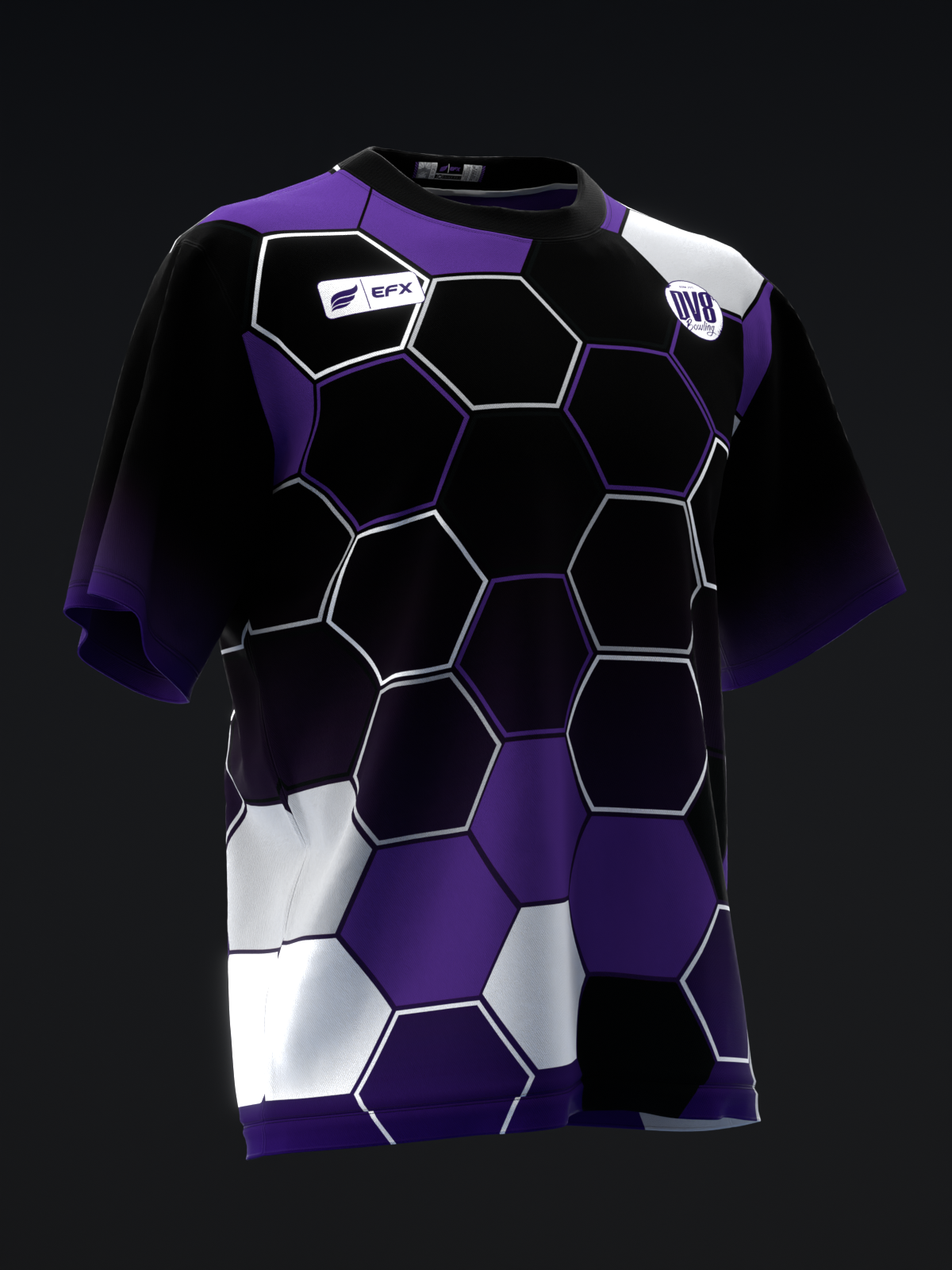 ROBERT VATER 2025 - HOMAGE HONEYCOMB - BLACK PURPLE - BOWLING JERSEY