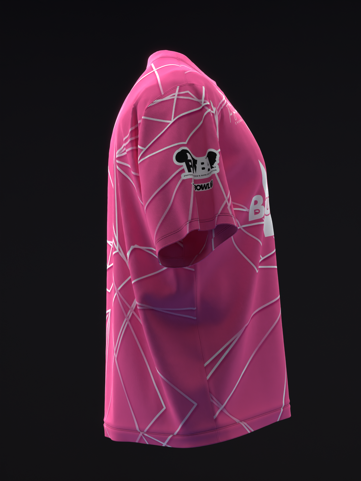 SARAH KLASSEN 2025 - GEOMETRICAL POLYHEDRON - PINK - BOWLING JERSEY