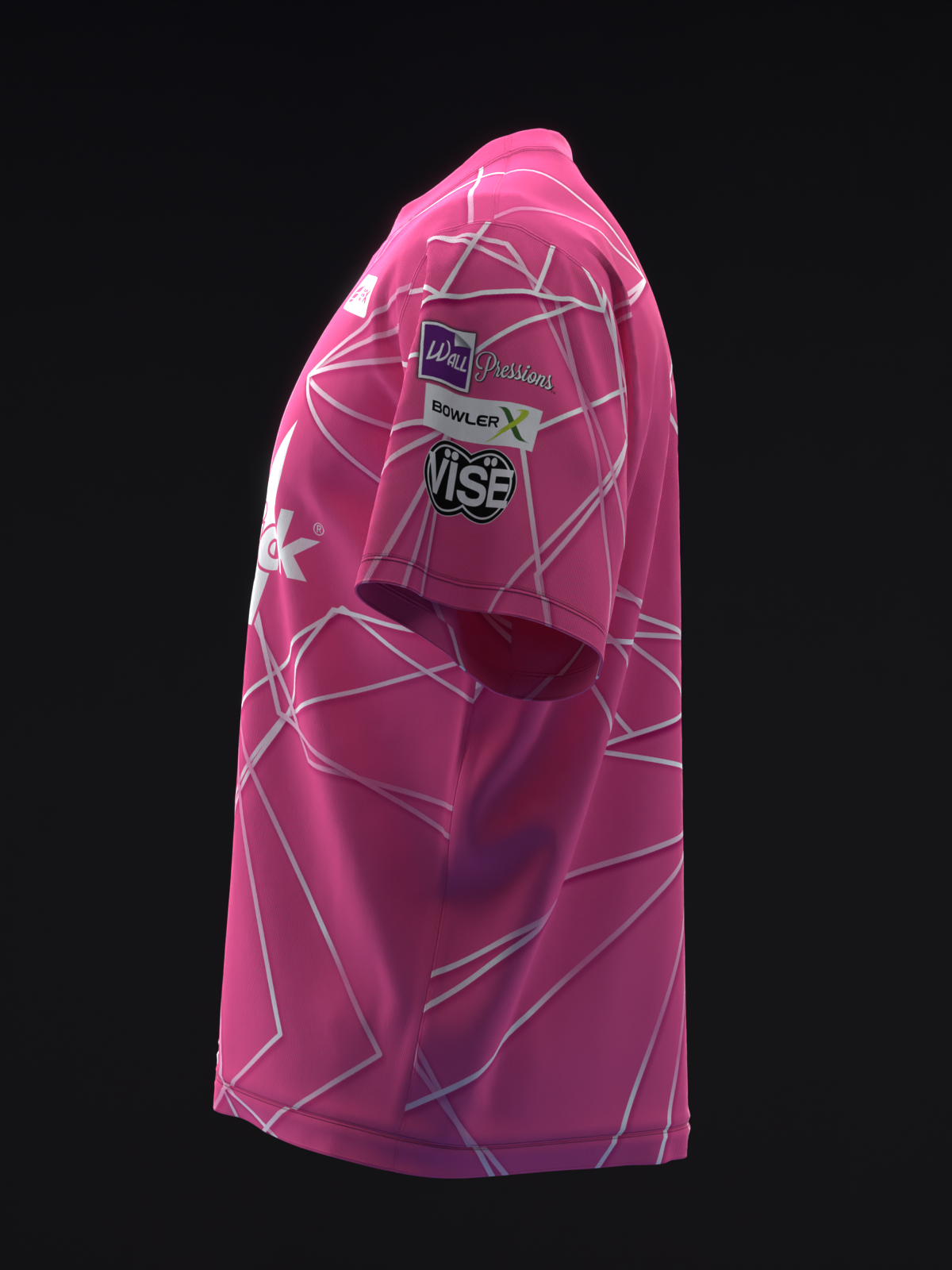 SARAH KLASSEN 2025 - GEOMETRICAL POLYHEDRON - PINK - BOWLING JERSEY