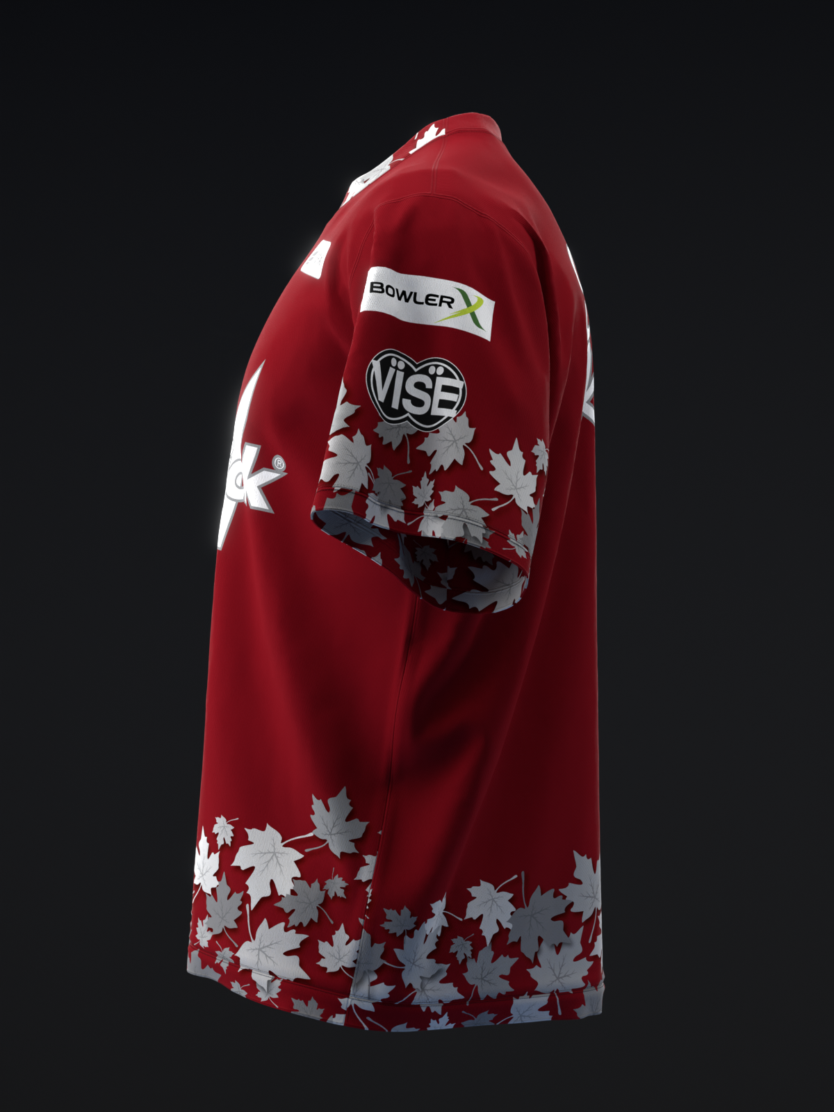 SARAH KLASSEN 2025 - SILVER LEAVES - BOWLING JERSEY