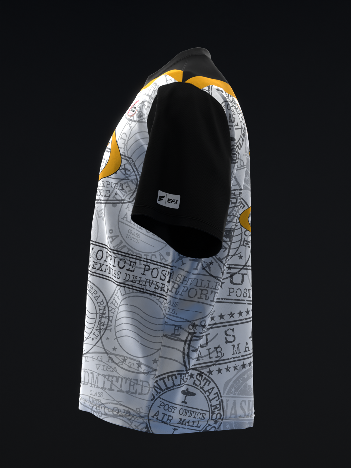 VICTORIA VARANO 2025 - POSTAGE STAMPS - BLACK GOLD - BOWLING JERSEY