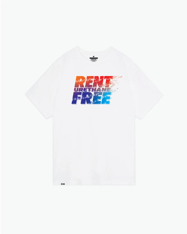 Rent Free - White - Champion Tee