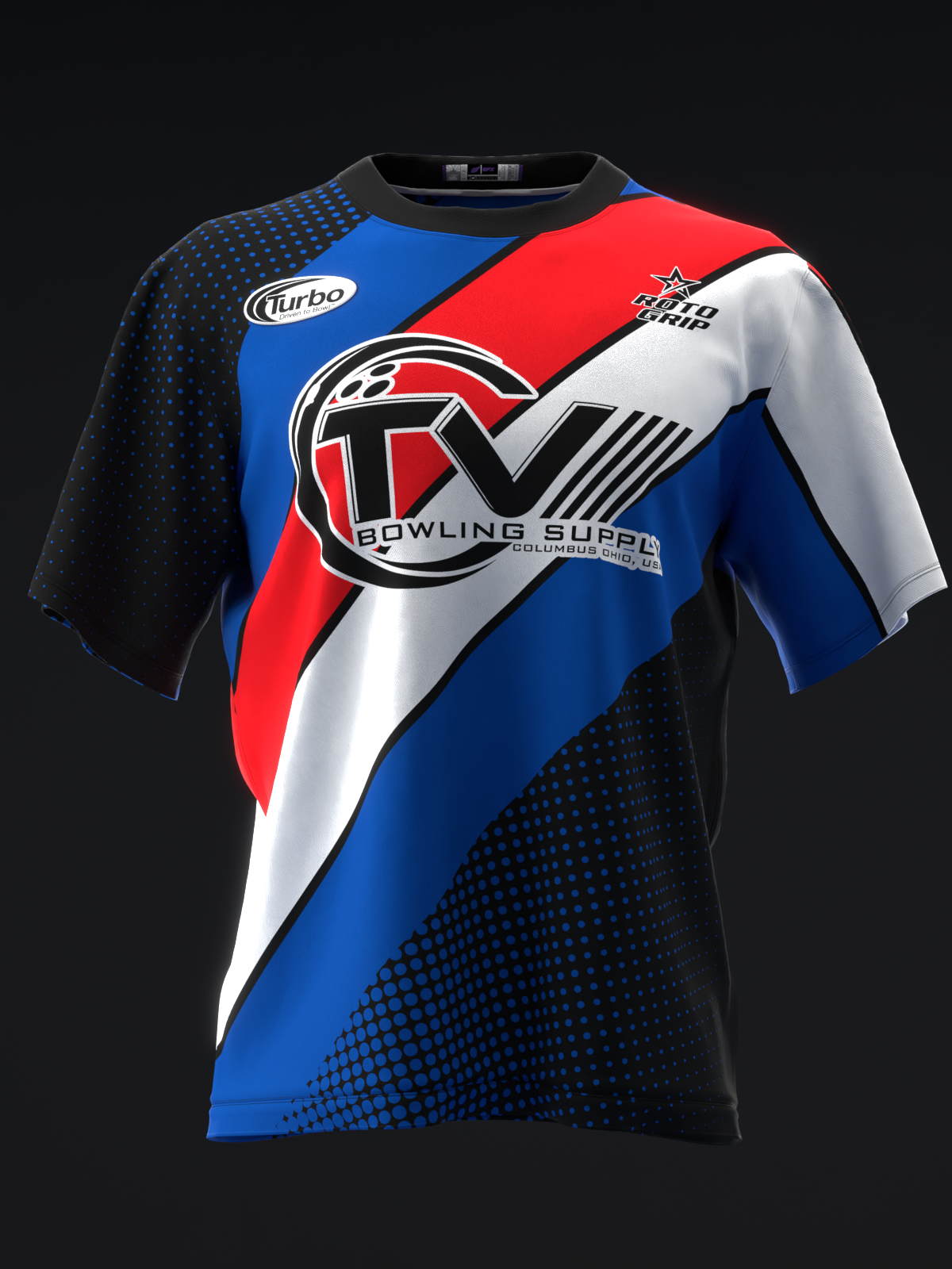 MICHAEL TANG 2024 - RETRO STRIPES RED EVOLUTION - BRB - BOWLING JERSEY