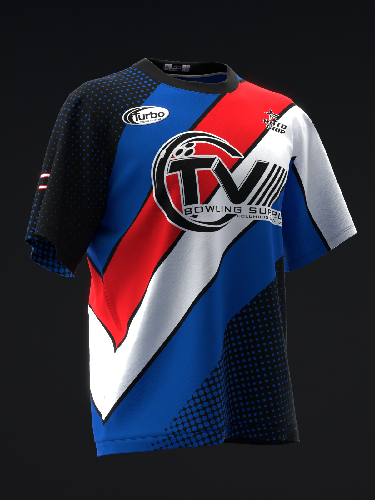 MICHAEL TANG 2024 - RETRO STRIPES RED EVOLUTION - BRB - BOWLING JERSEY