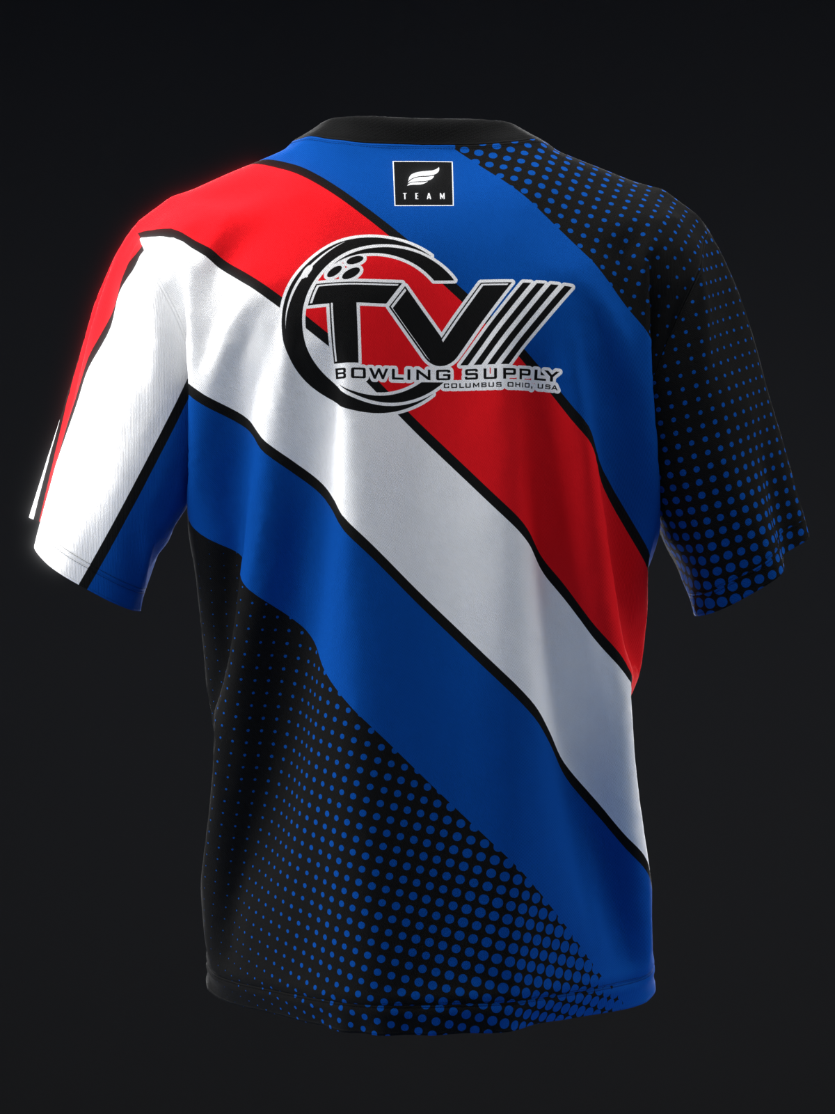 MICHAEL TANG 2024 - RETRO STRIPES RED EVOLUTION - BRB - BOWLING JERSEY