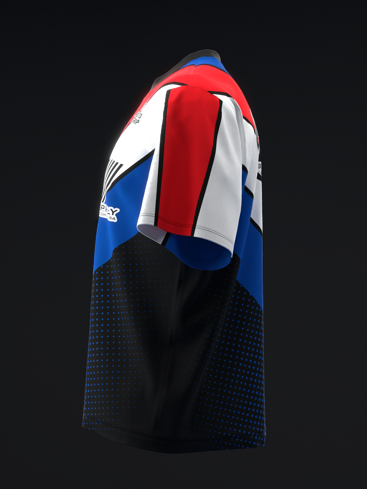 MICHAEL TANG 2024 - RETRO STRIPES RED EVOLUTION - BRB - BOWLING JERSEY