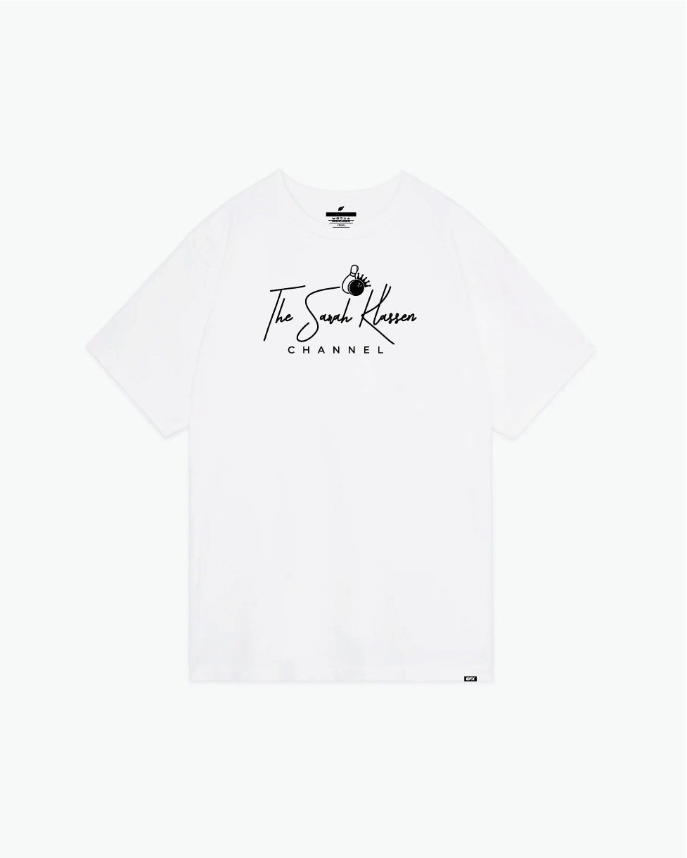 Sarah Klassen Roll The Intro - White - Champion Tee