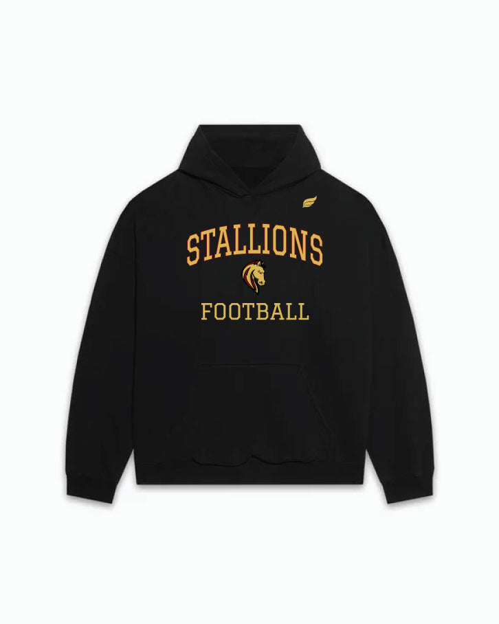 SHADOW RIDGE - FOOTBALL VARSITY BLACK PULLOVER HOODIE