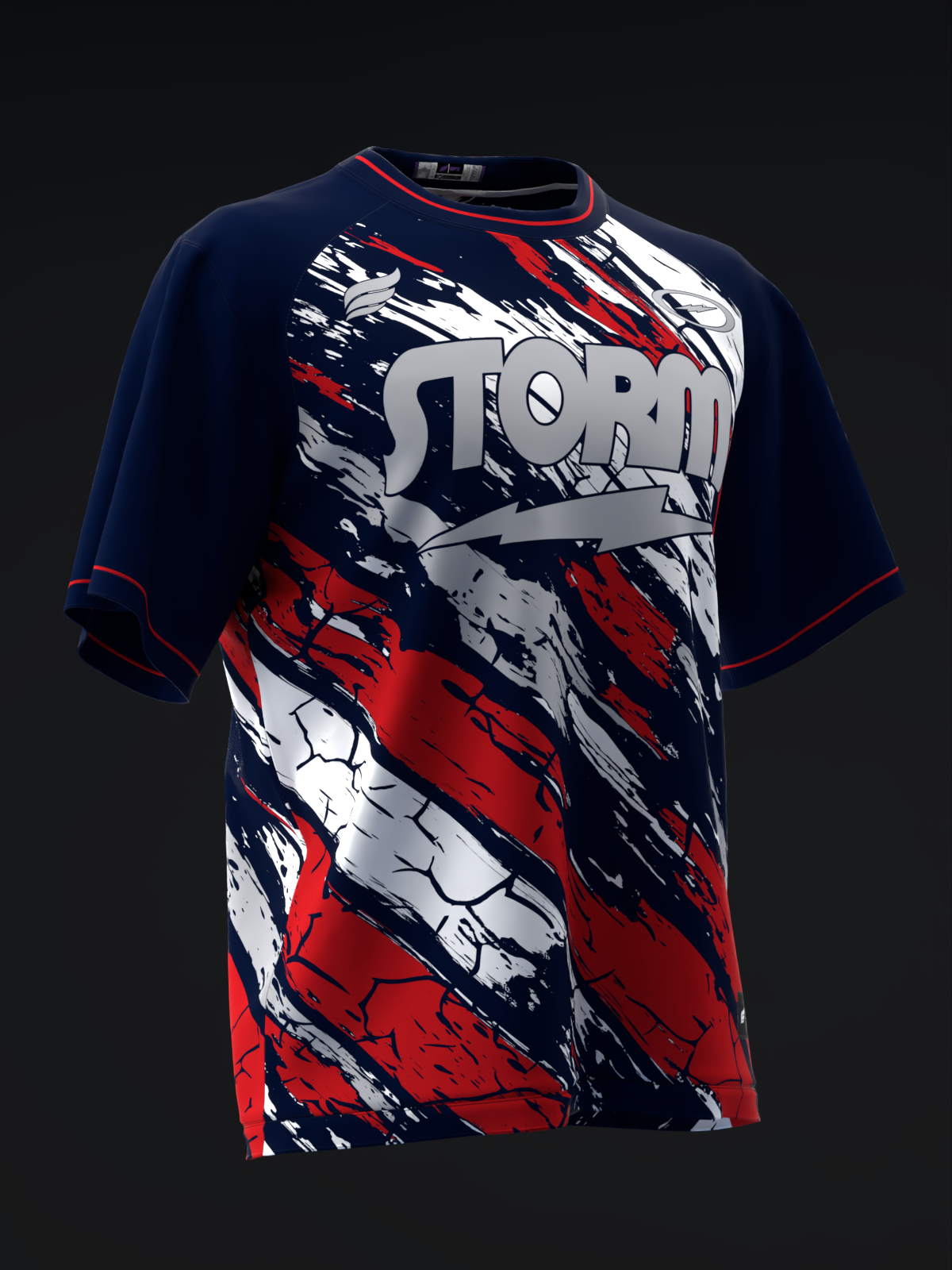 Vault #20260002 - Patriotic Storm - Bowling Jersey