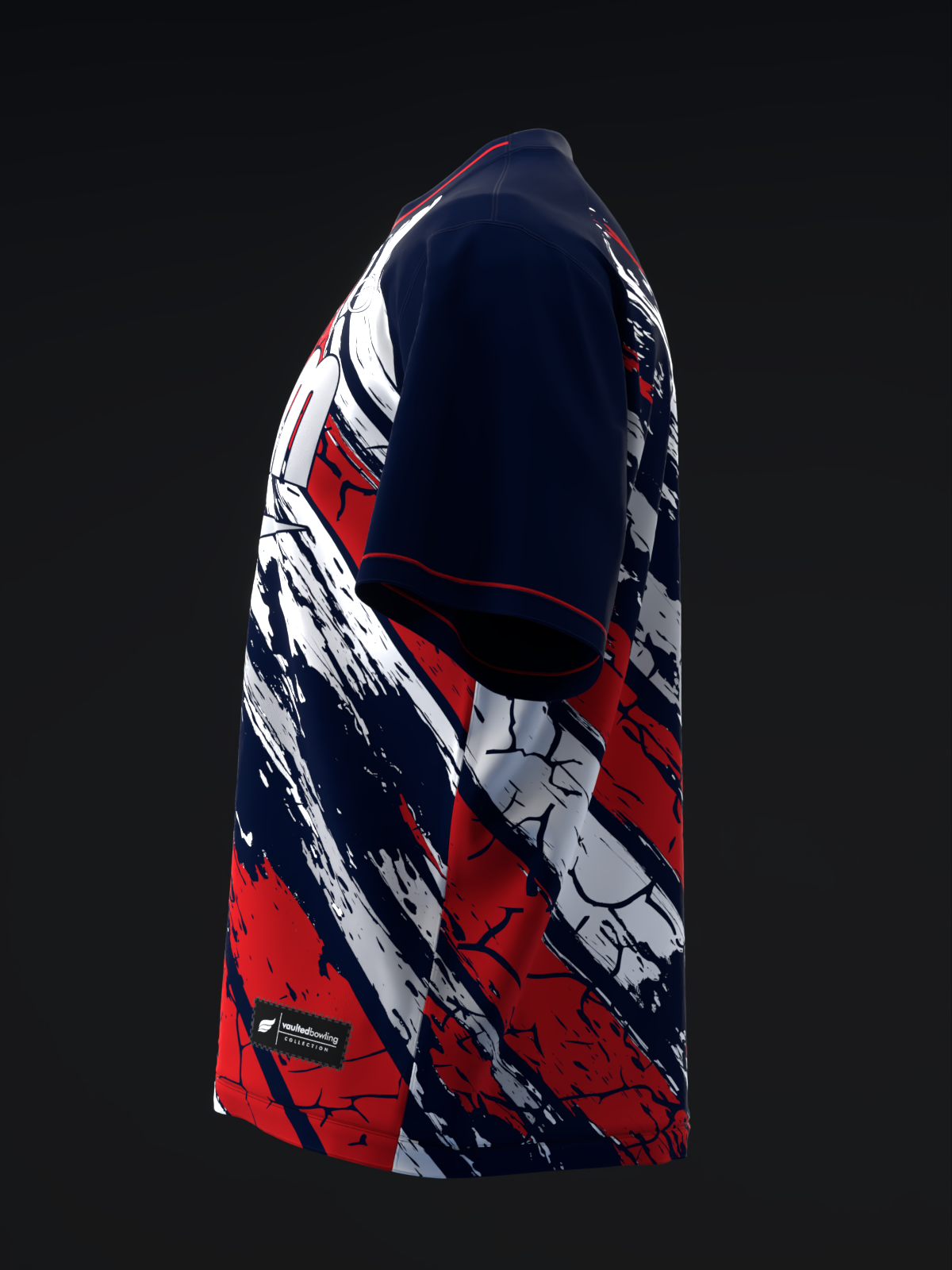 Vault #20260002 - Patriotic Storm - Bowling Jersey
