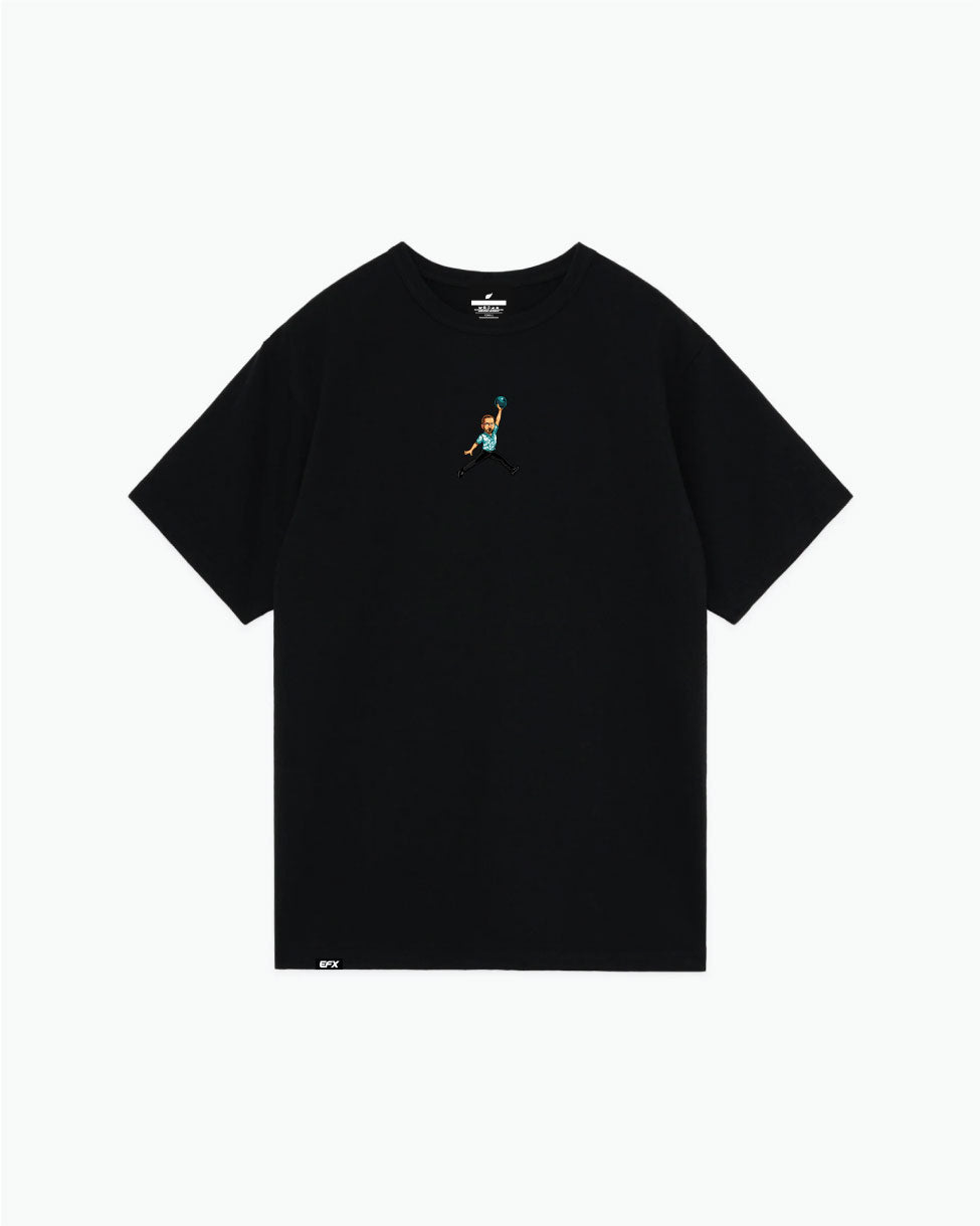 Chris Via Charicature - Black - Champion Tee