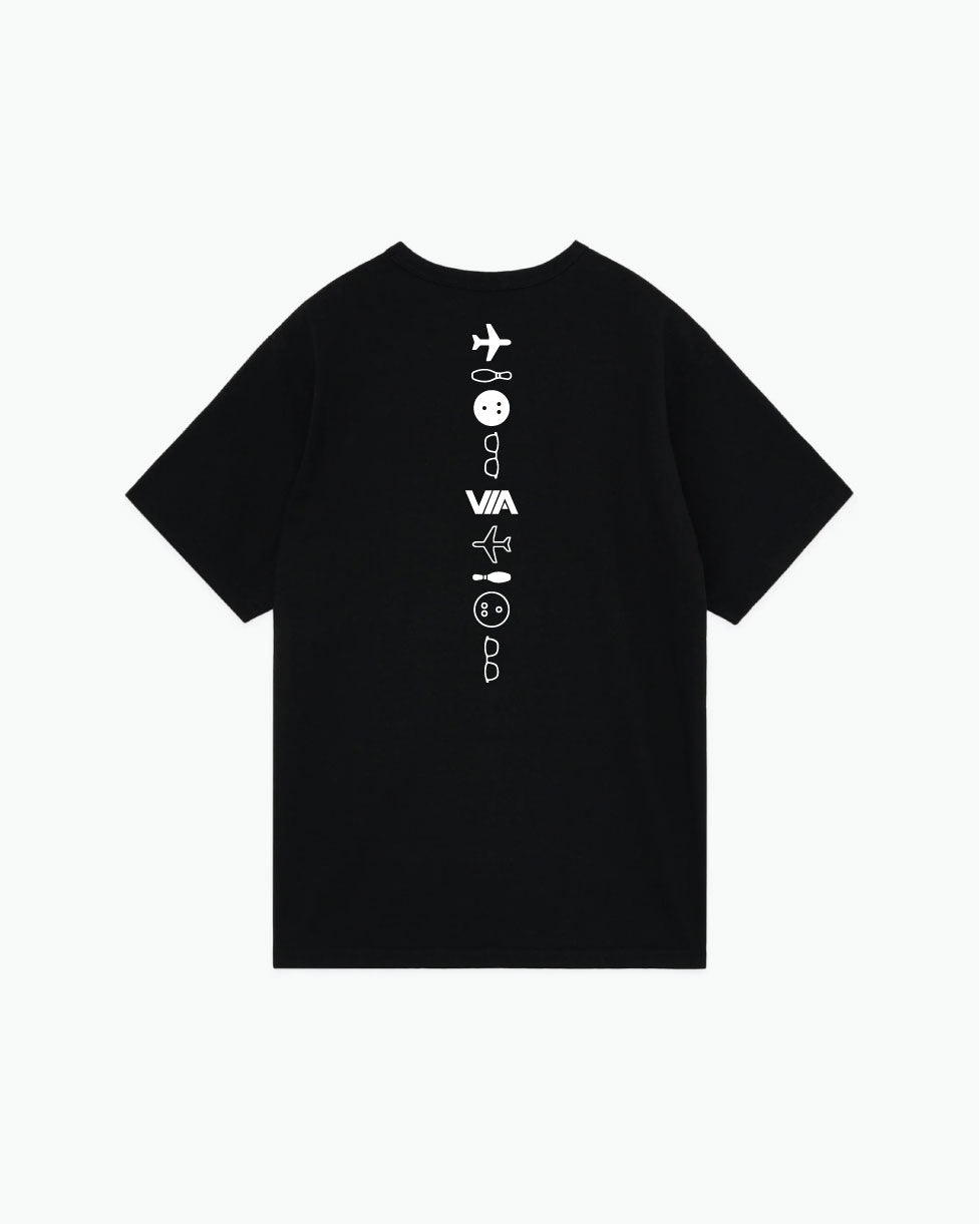 Chris Via Collage - Black - Champion Tee