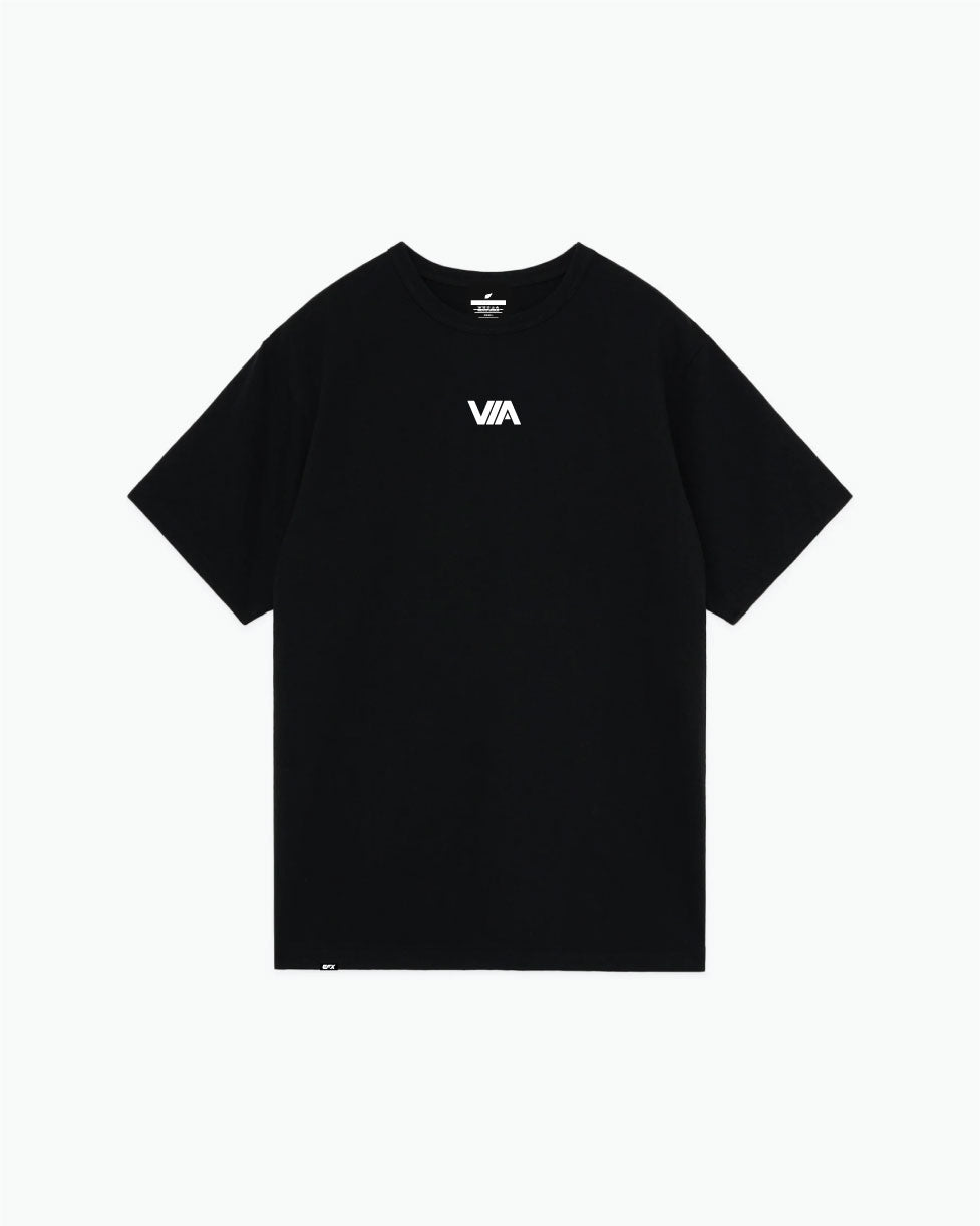 Chris Via Collage - Black - Champion Tee