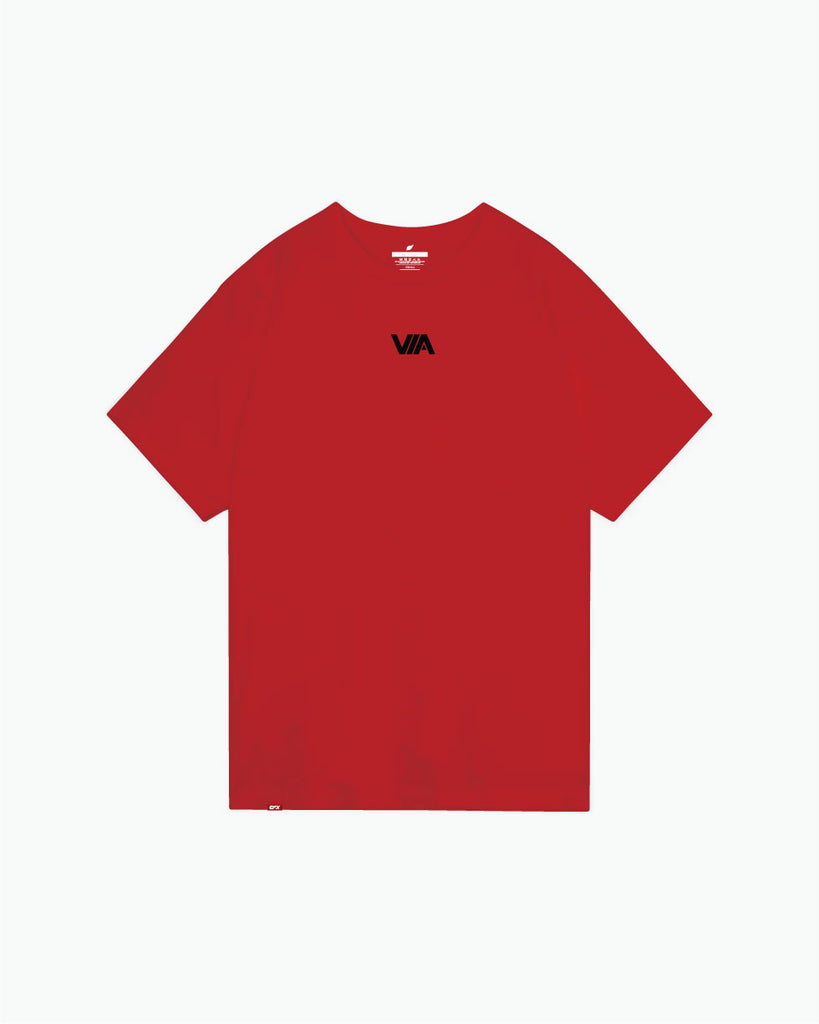 Chris Via Collage Red Champion Tee | EFX Bowling