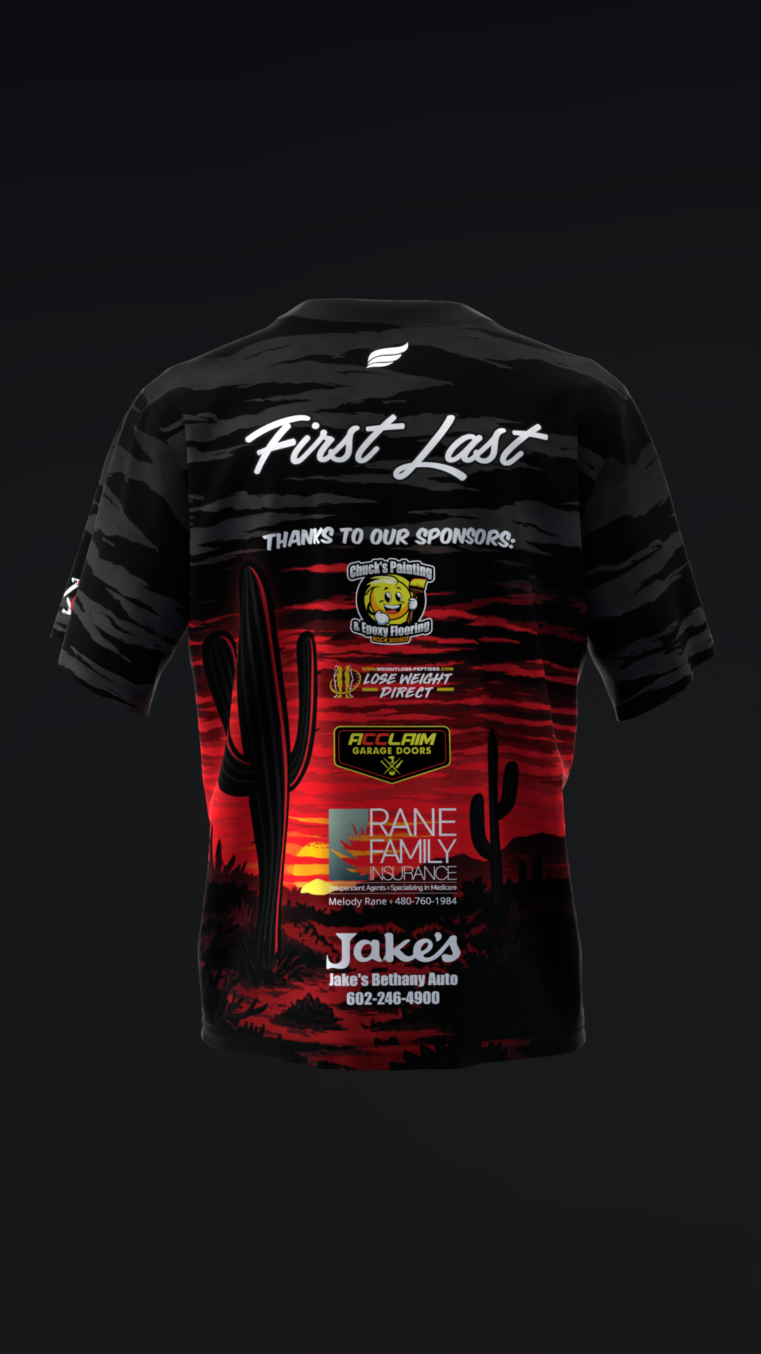 SBT - Desert Midnight Red - Bowling Jersey