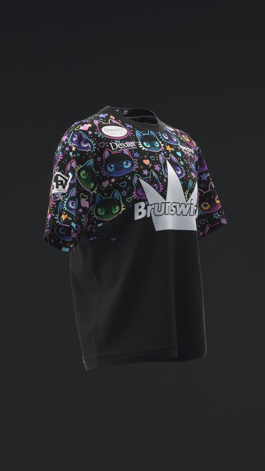 ASHLY GALANTE 2025 - COLOR BLOCK CATS - BOWLING JERSEY