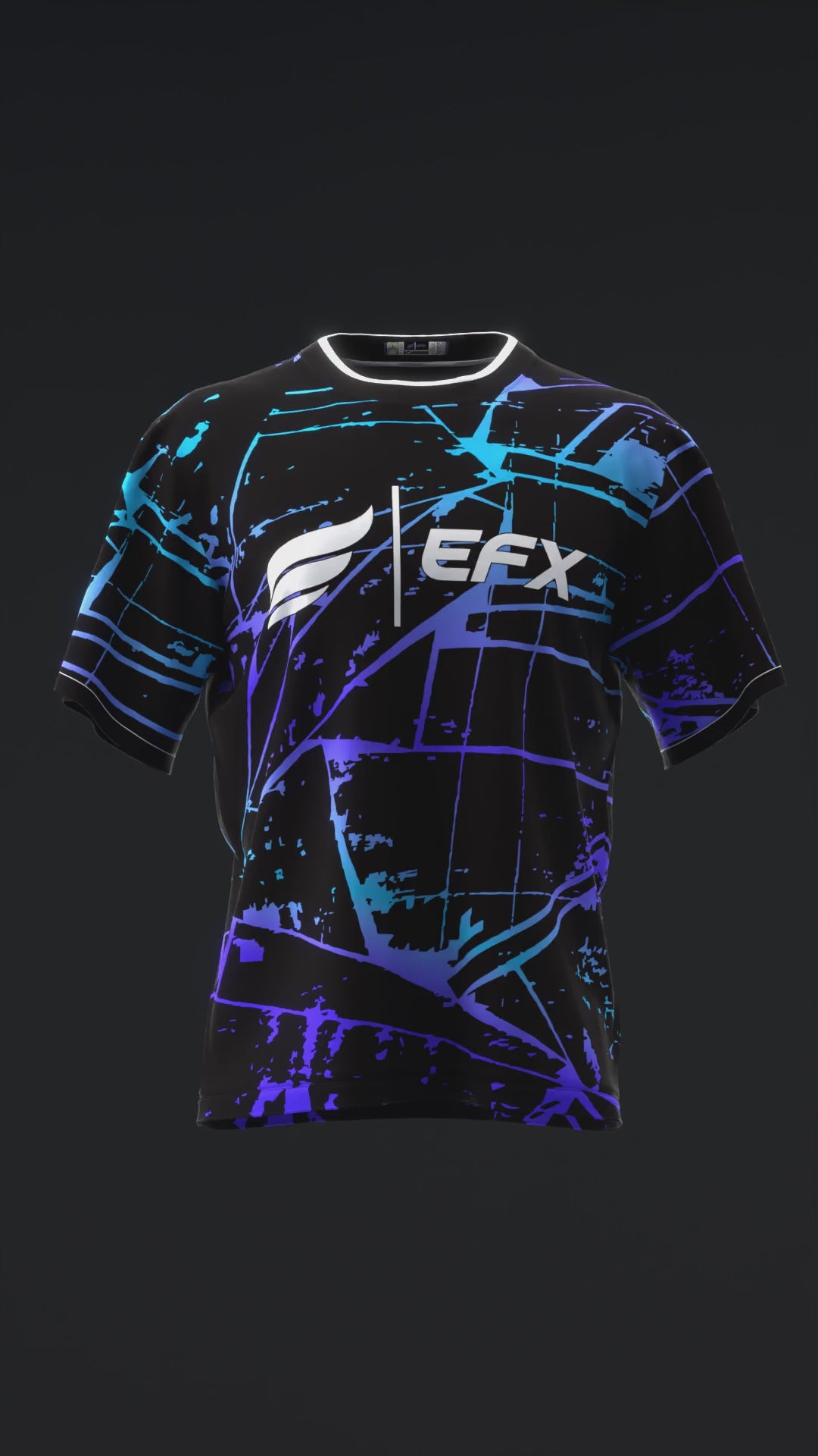 KALEI - NEON PURPLE BLUE - BOWLING JERSEY