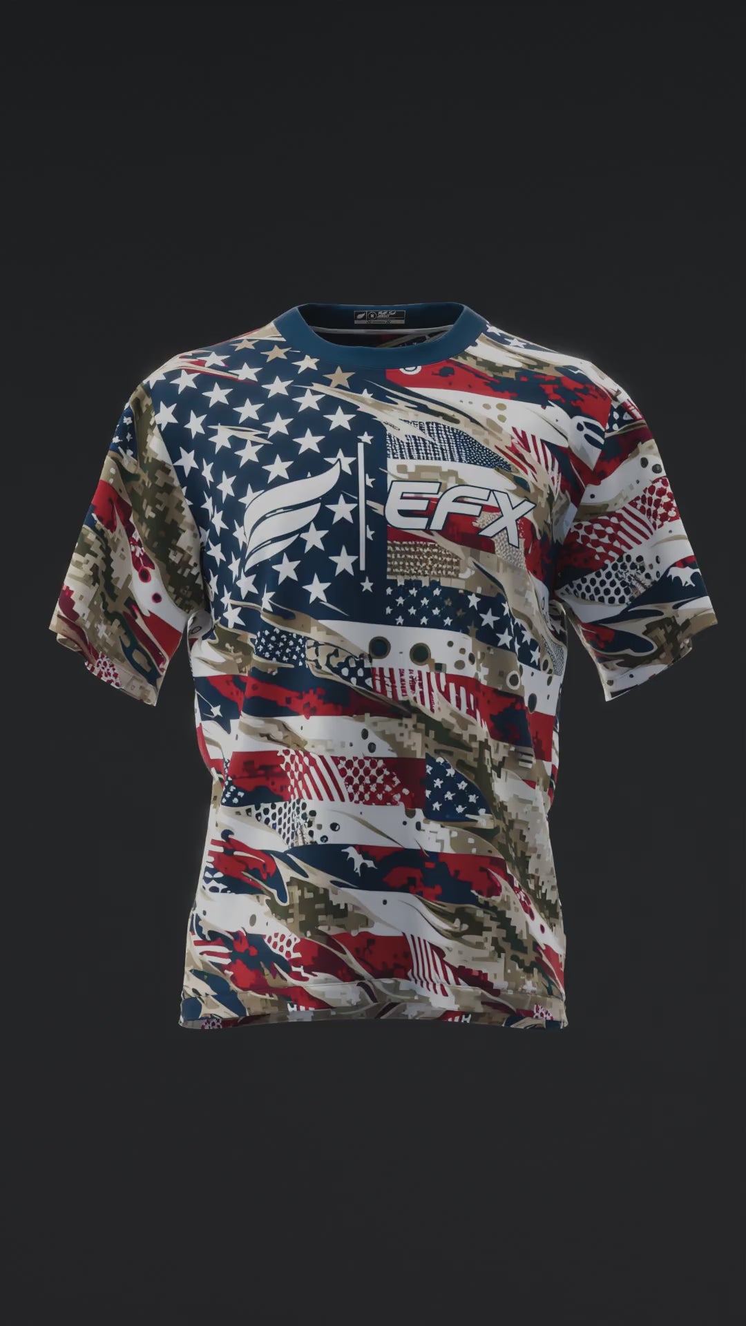 Patriotic Camo - RWB - Bowling Jersey