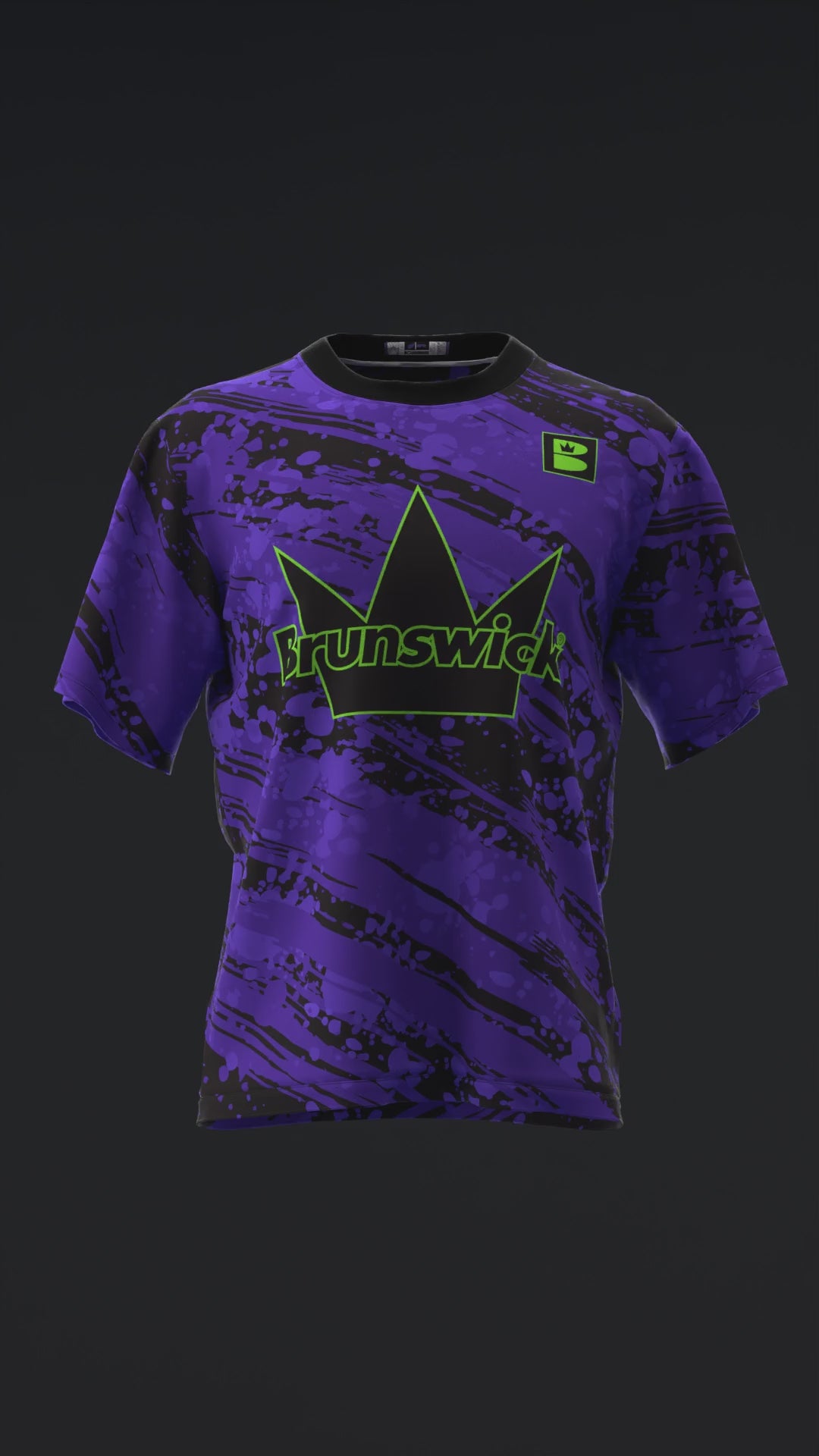 BRUNSWICK - CROWN 78U NEON - BOWLING JERSEY