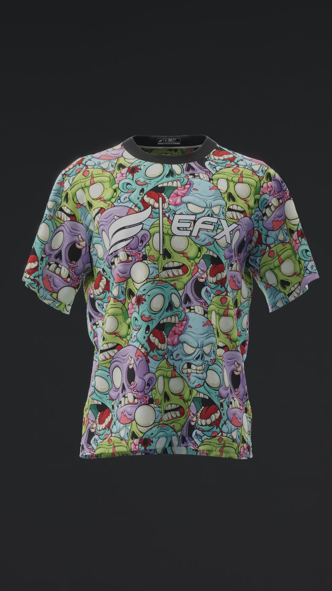 Zombie Brains - Black - Bowling Jersey