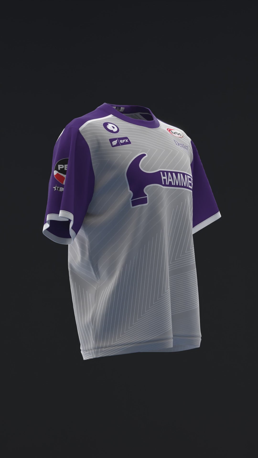 MARSHALL KENT 2024 - CLEAN LINES - PURPLE SILVER - BOWLING JERSEY