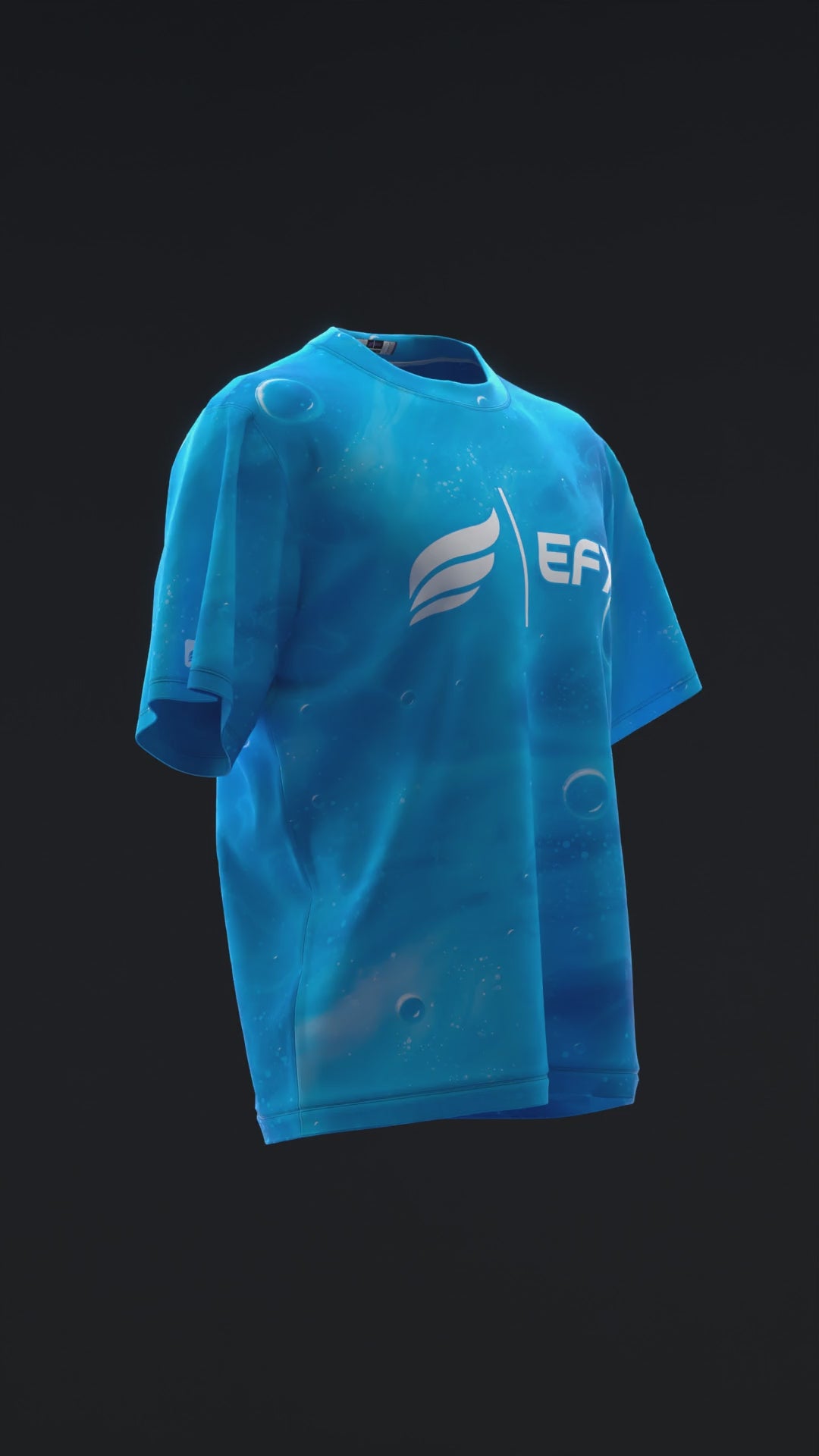 Oceanic Undertow - Blue - Bowling Jersey