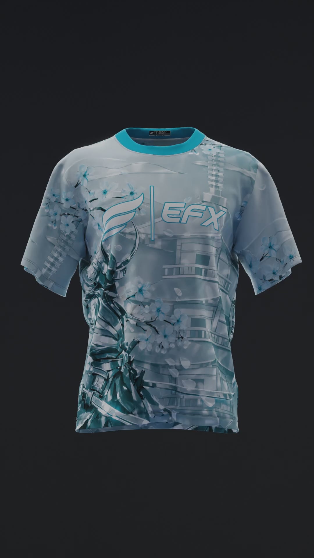 Metallic Samurai - Teal - Bowling Jersey