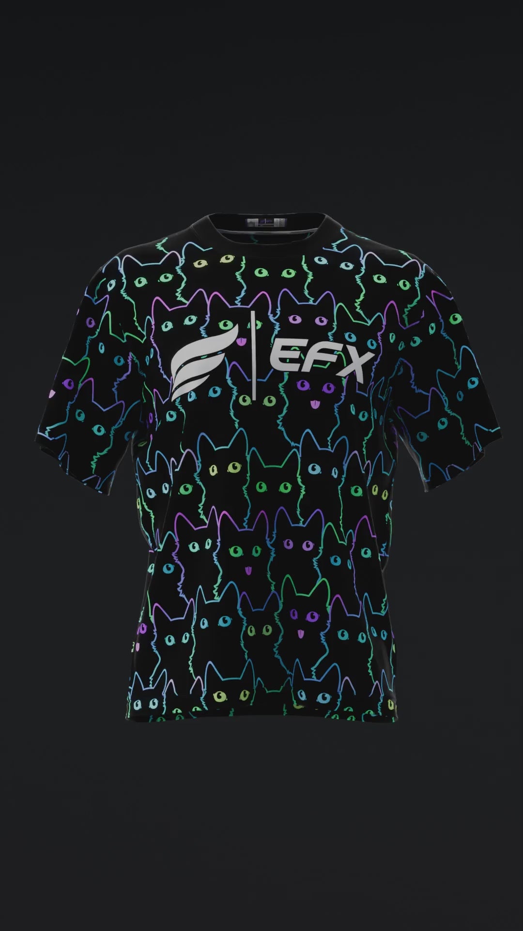 Midnight Meow - Neon - Bowling Jersey