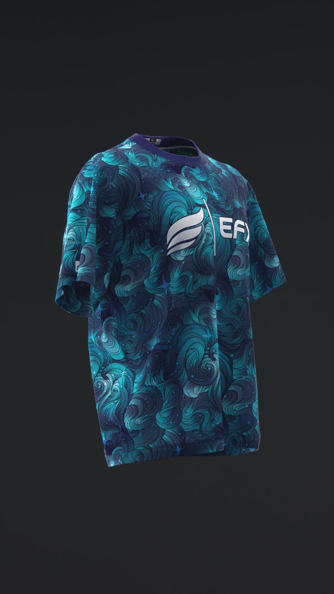 Starry Fade - Blue - Bowling Jersey