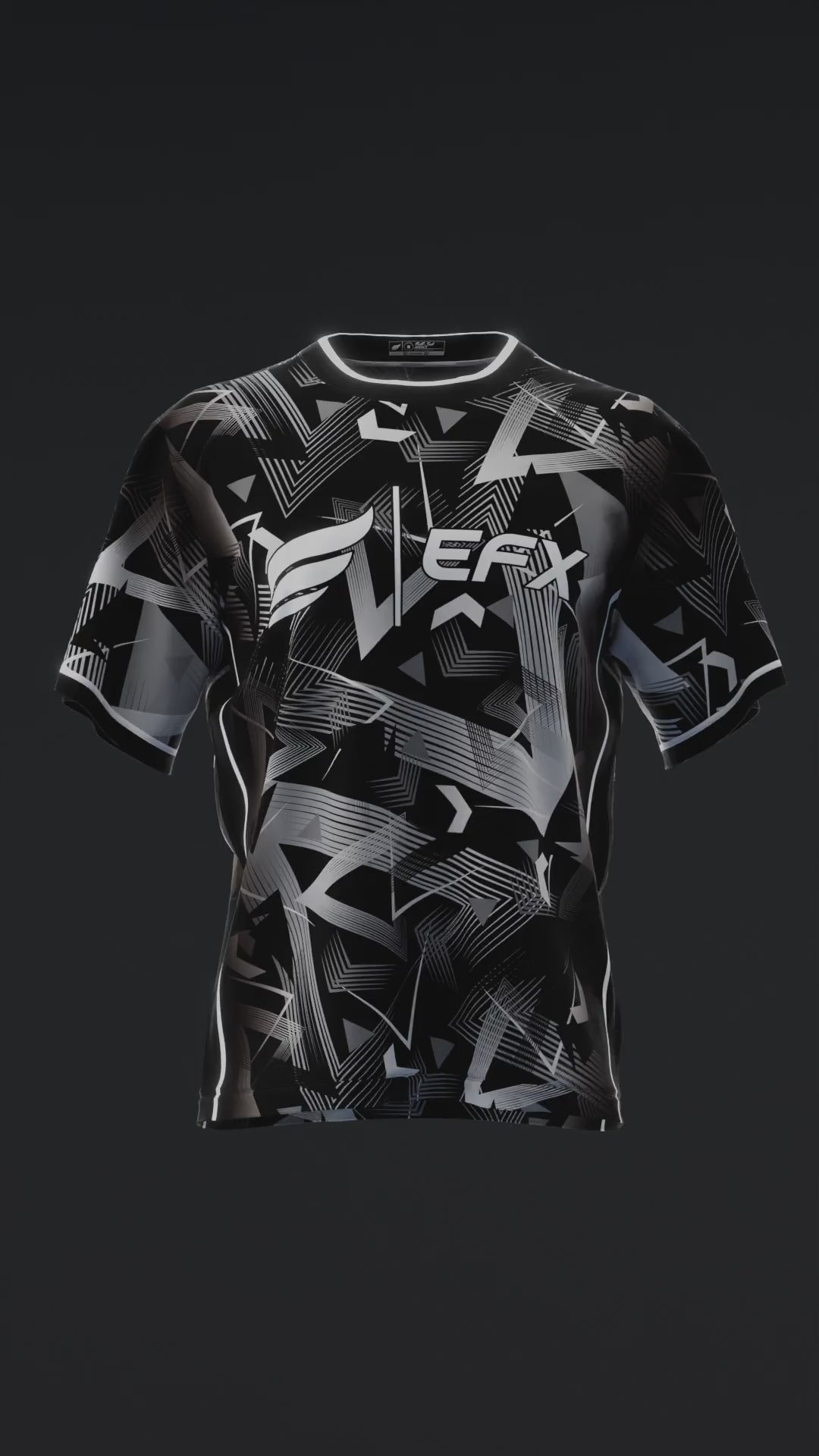 Abstrax - Charcoal Black - Bowling Jersey
