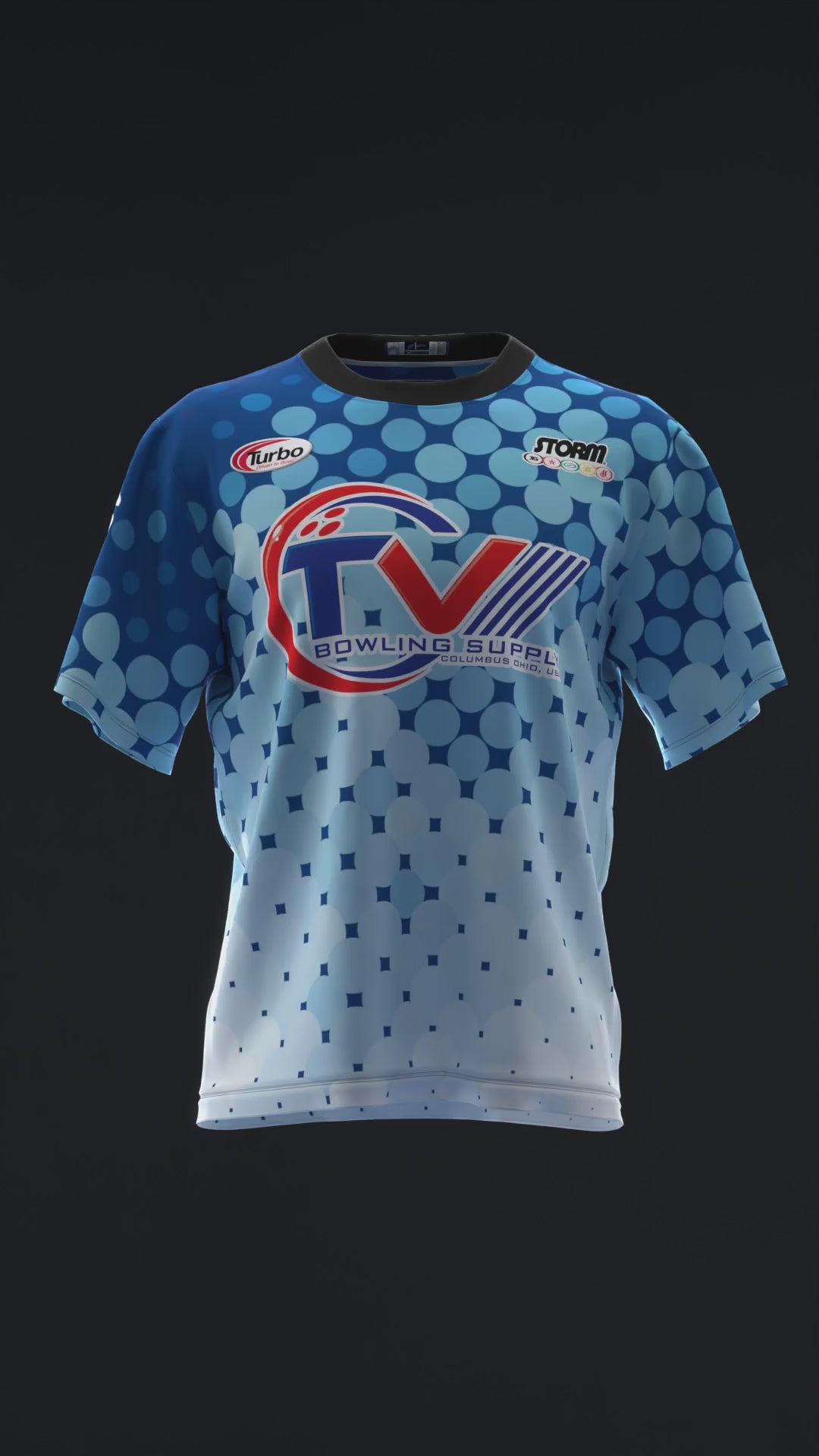 CHRIS VIA 2025 - DOTS BW - BOWLING JERSEY