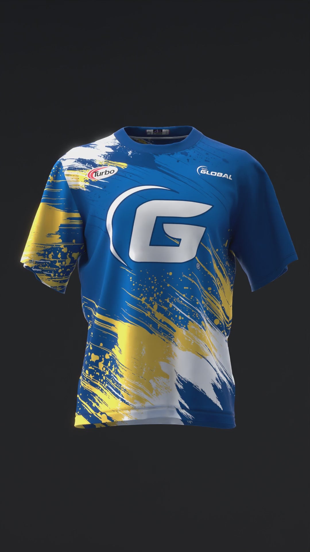 Chris Mcmillan 2025 - Ripped Blue White Gold - Bowling Jersey