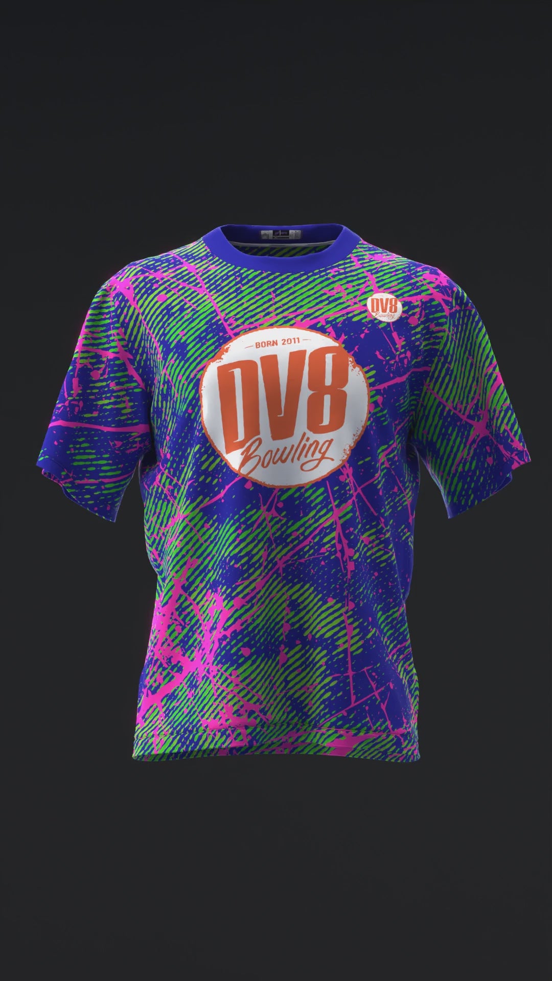 DV8 - HECKLER HYBRID NEON - BOWLING JERSEY