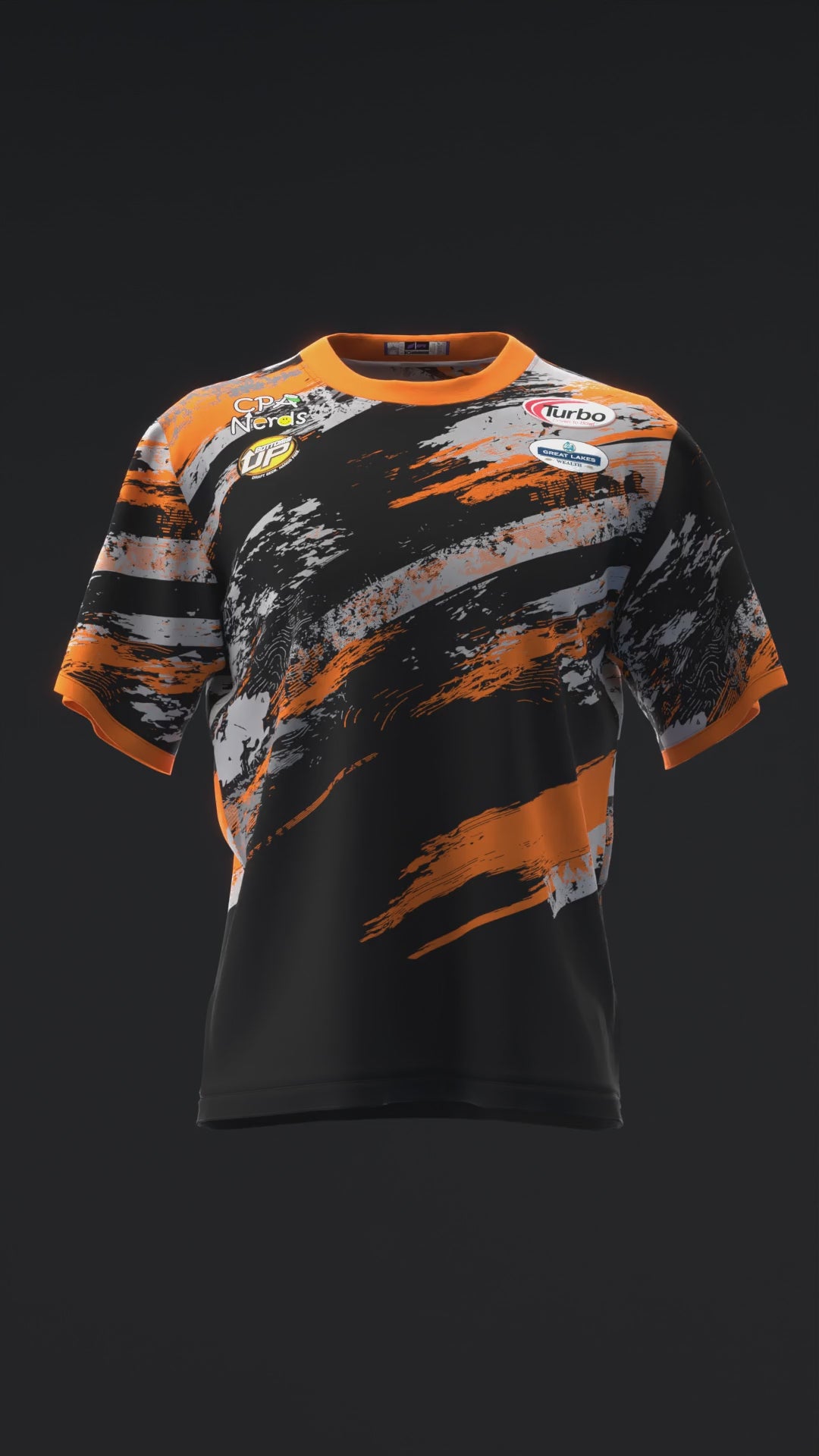 Perry Crowell 2024 - MX25 Black Orange Gray - Bowling Jersey