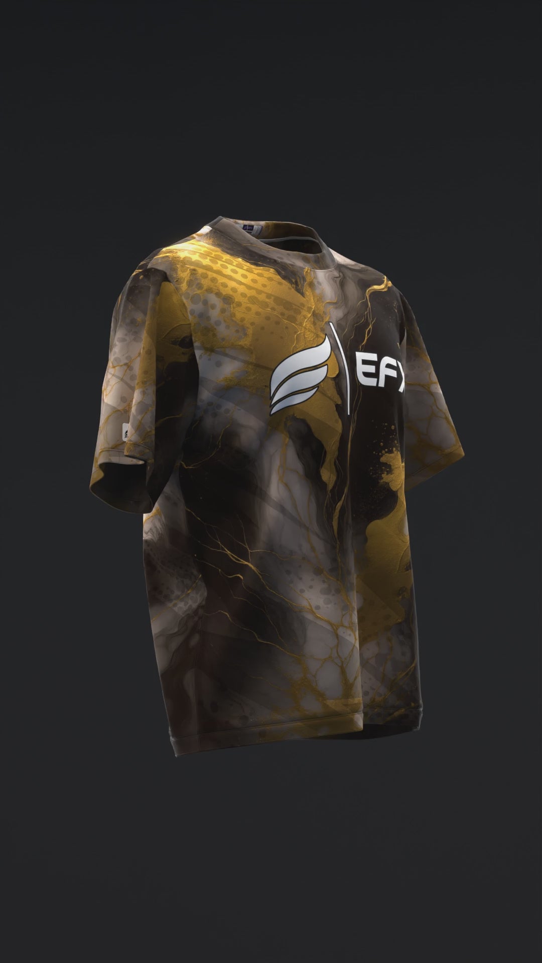 Marble Fusion - Gold - Bowling Jersey