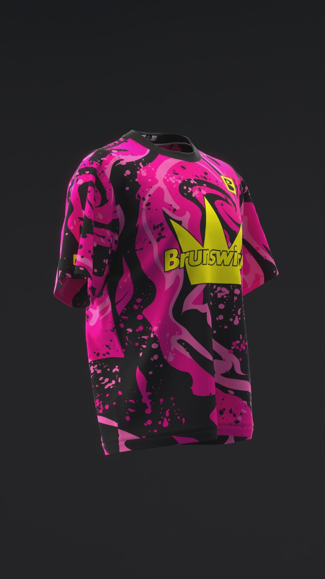 BRUNSWICK - TWIST PINK BLACK - BOWLING JERSEY