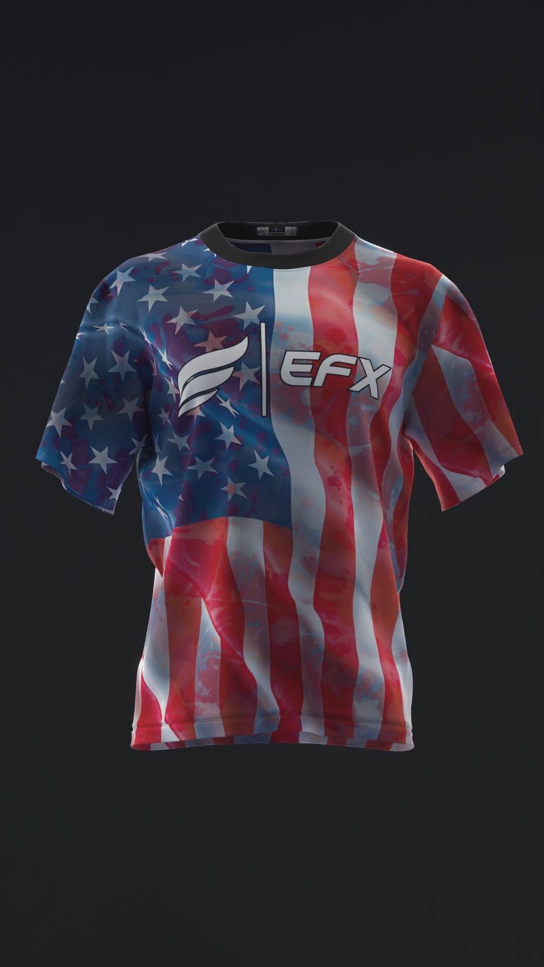 American Flag - RWB - Bowling Jersey