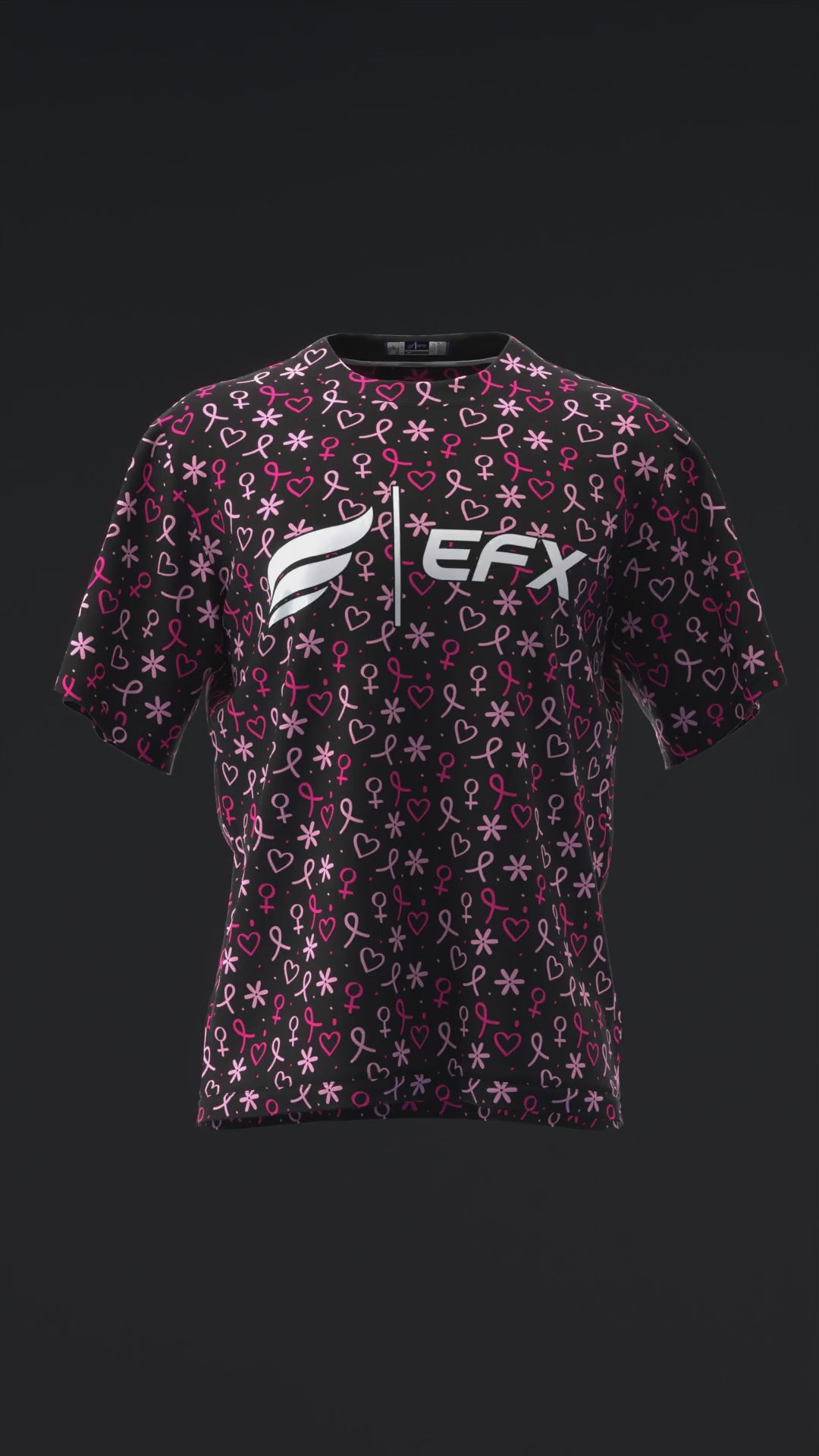 BC HEART RIBBONS - BOWLING JERSEY