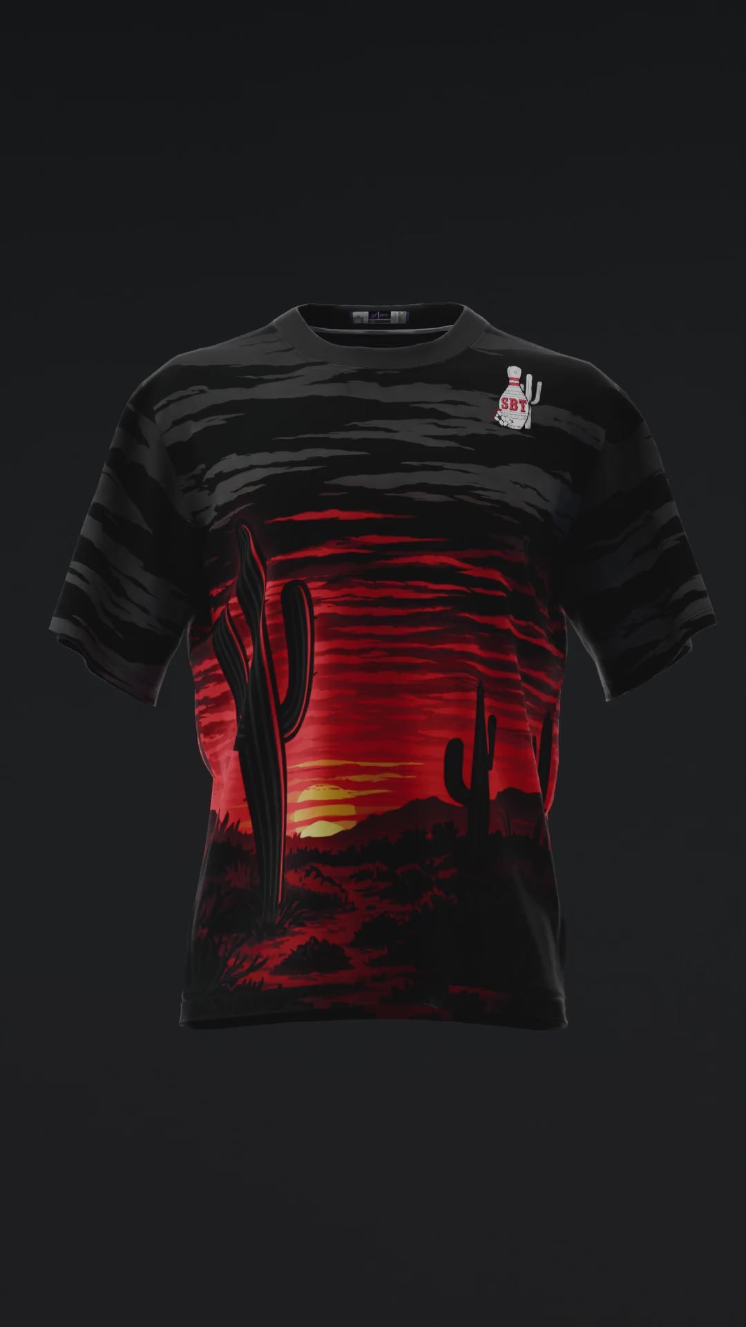 SBT - Desert Midnight Red NS - Bowling Jersey