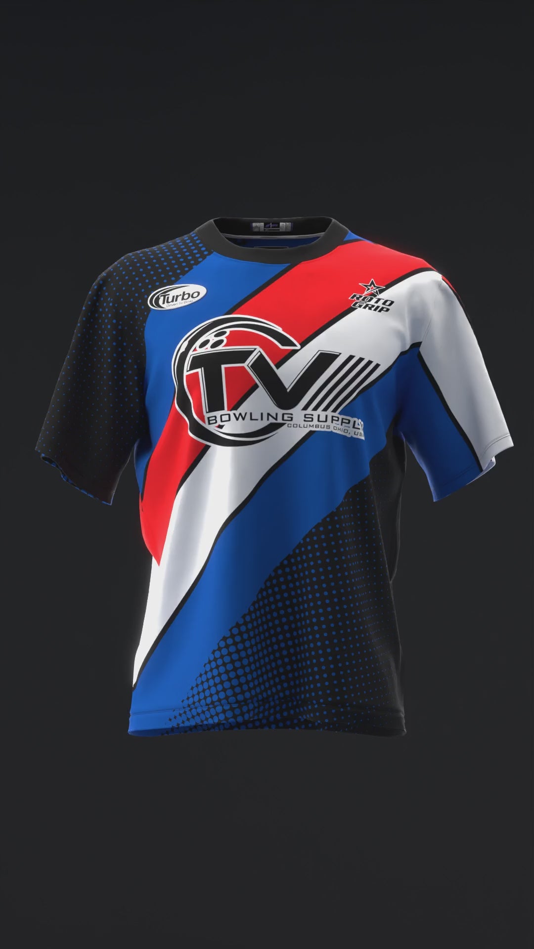 MICHAEL TANG 2024 - RETRO STRIPES RED EVOLUTION - BRB - BOWLING JERSEY