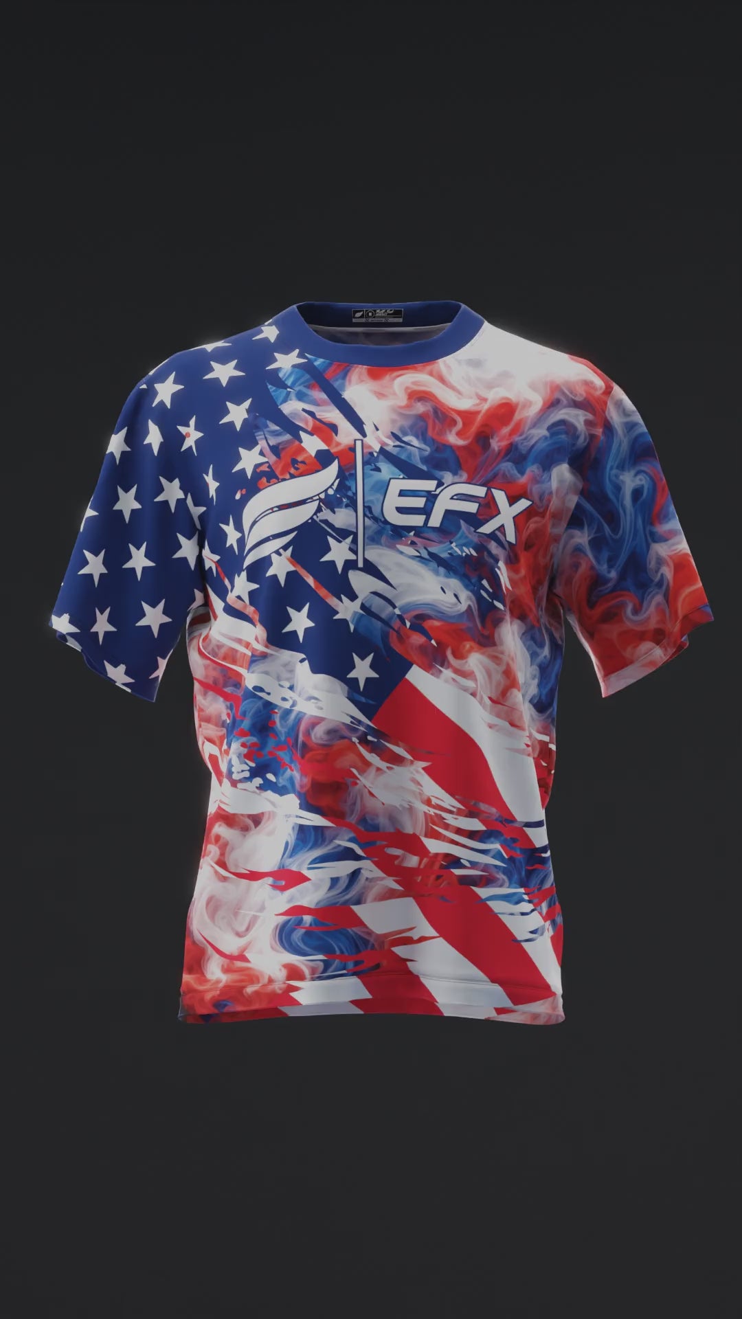 Smoke RWB - Red White Blue - Bowling Jersey