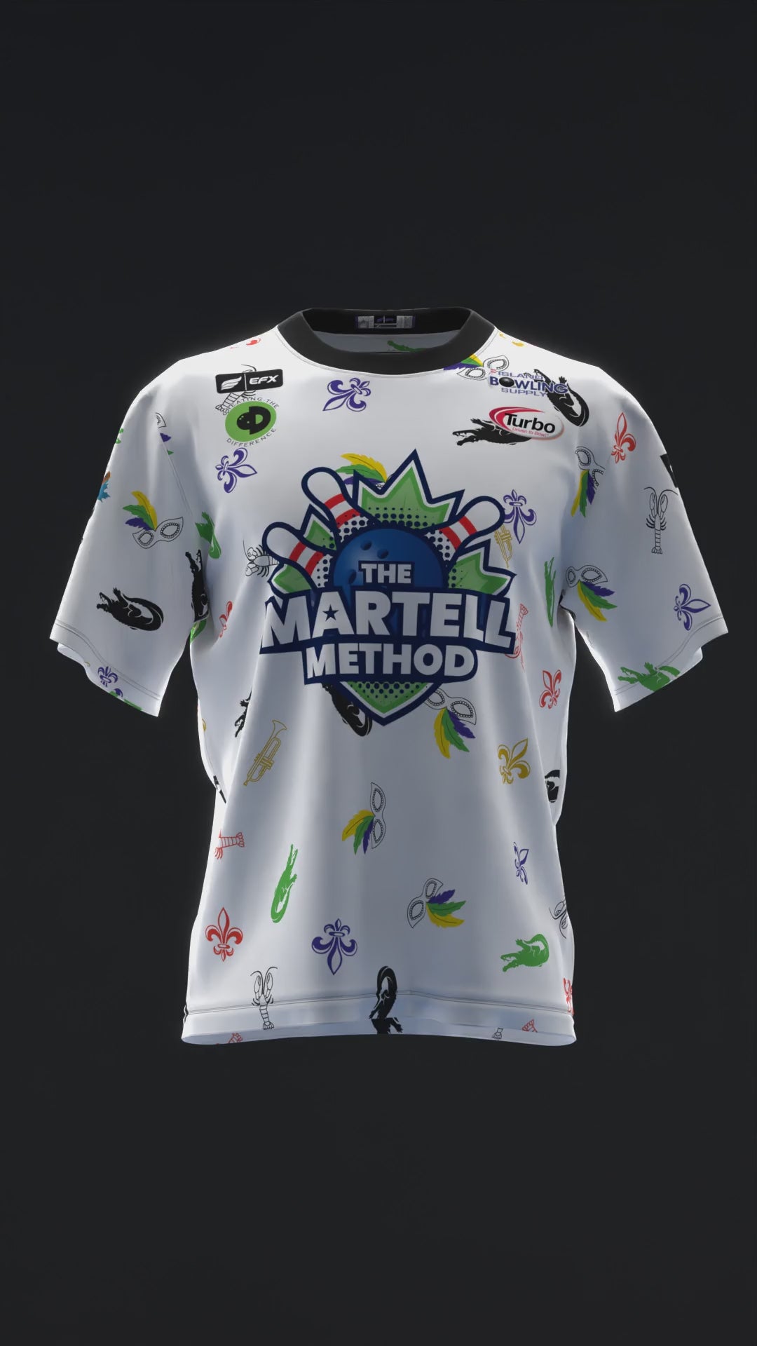 MICHAEL MARTELL 2025 - MARDI GRAS - BOWLING JERSEY