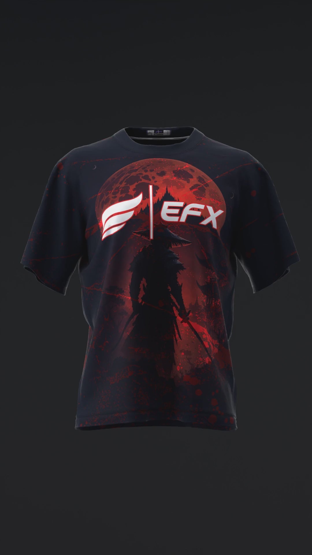 Crimson Ronin - Black Red - Bowling Jersey