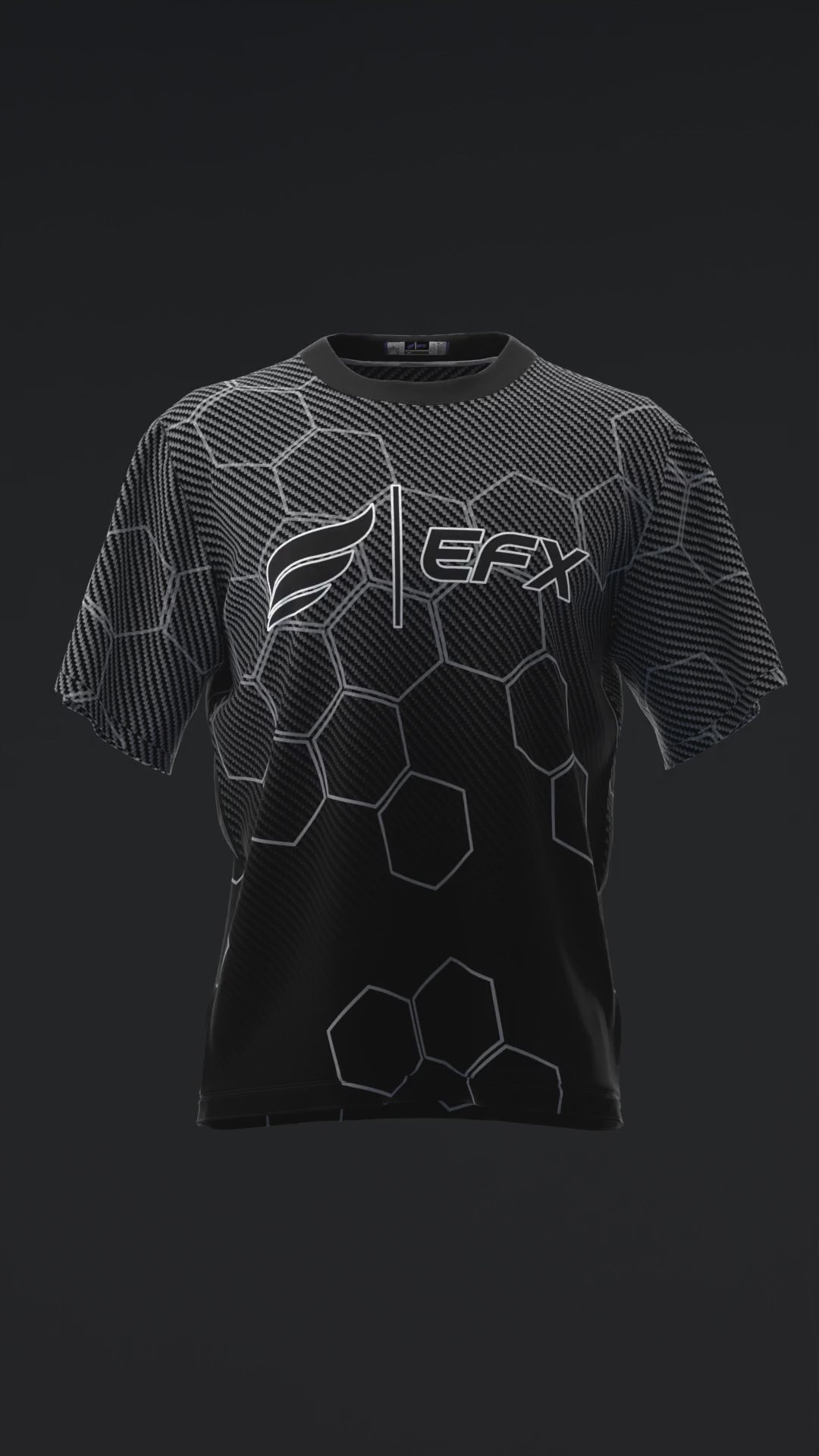 CARBON FIBER HEX FADE - BOWLING JERSEY