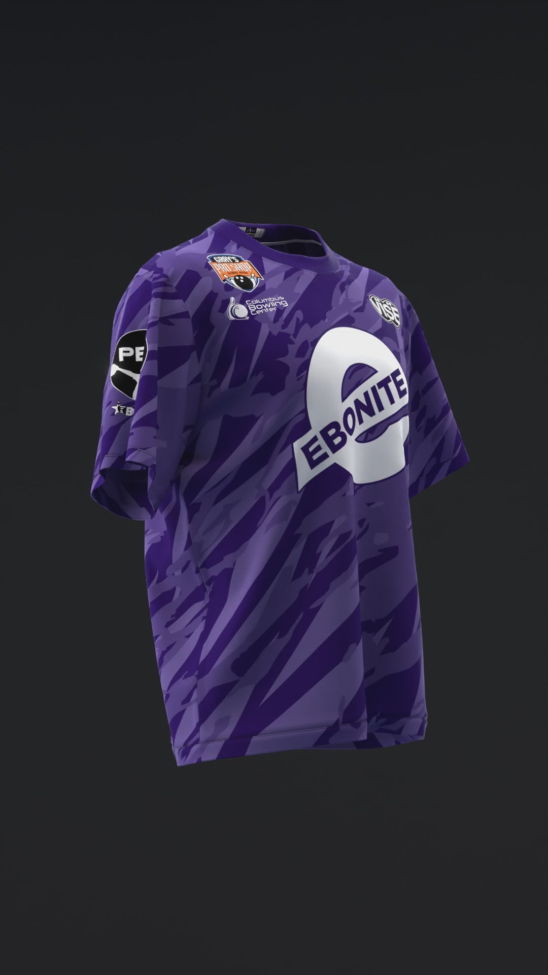 MATT SANDERS 2025 - ELBRAM - DARK PURPLE - BOWLING JERSEY