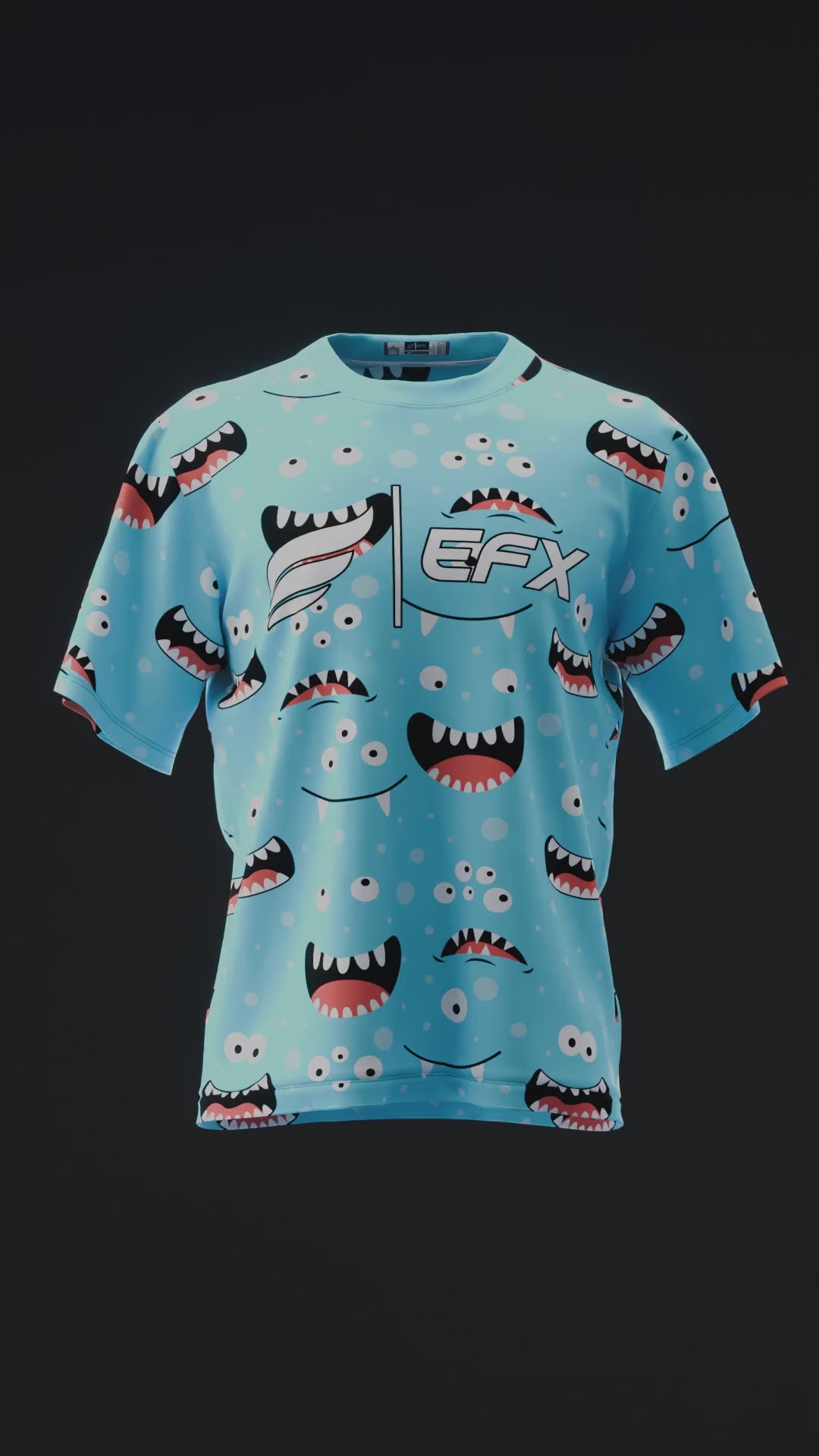 Monster Mashup - Blue - Bowling Jersey