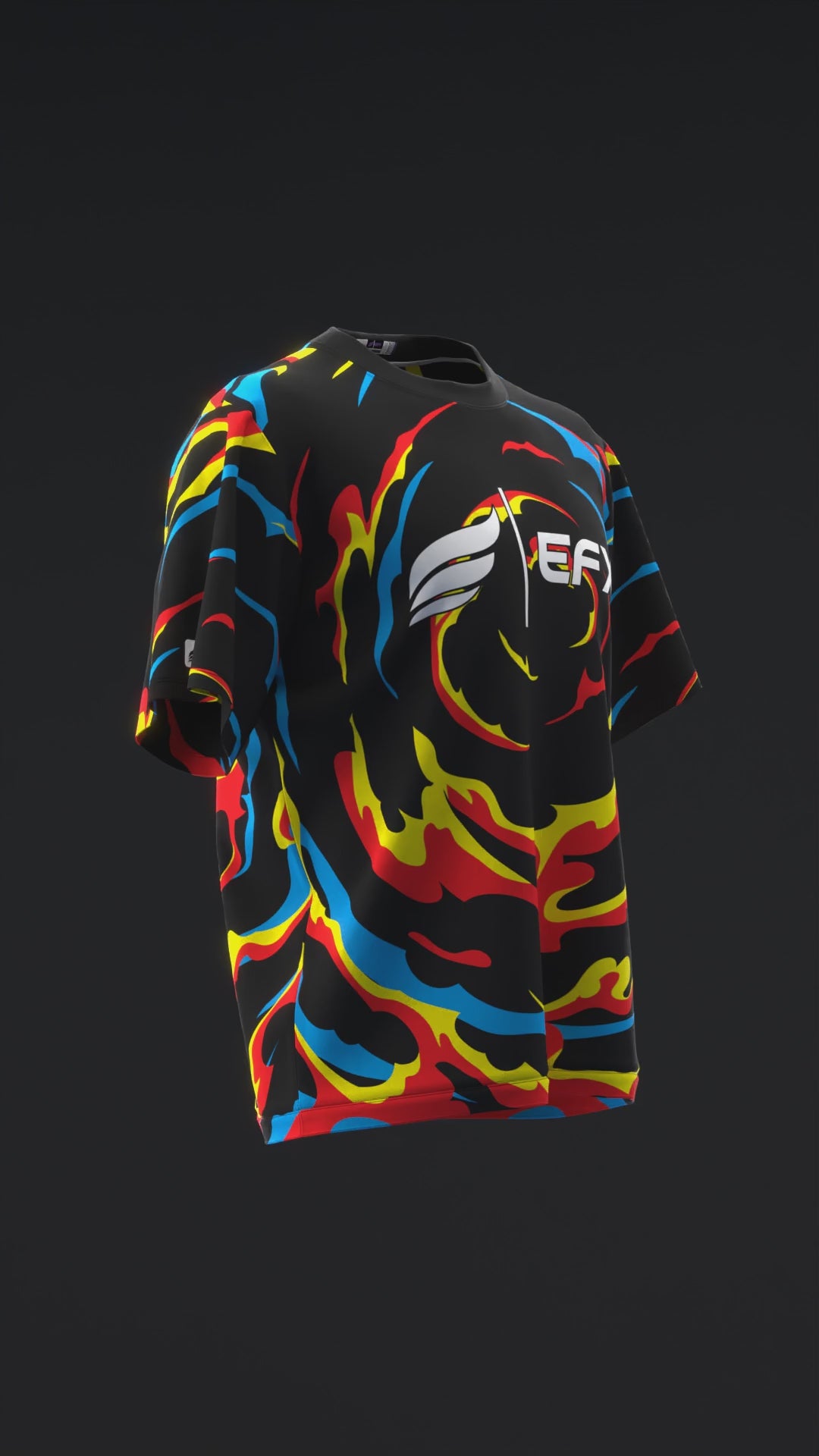 Fantasy - Red Blue Yellow - Bowling Jersey