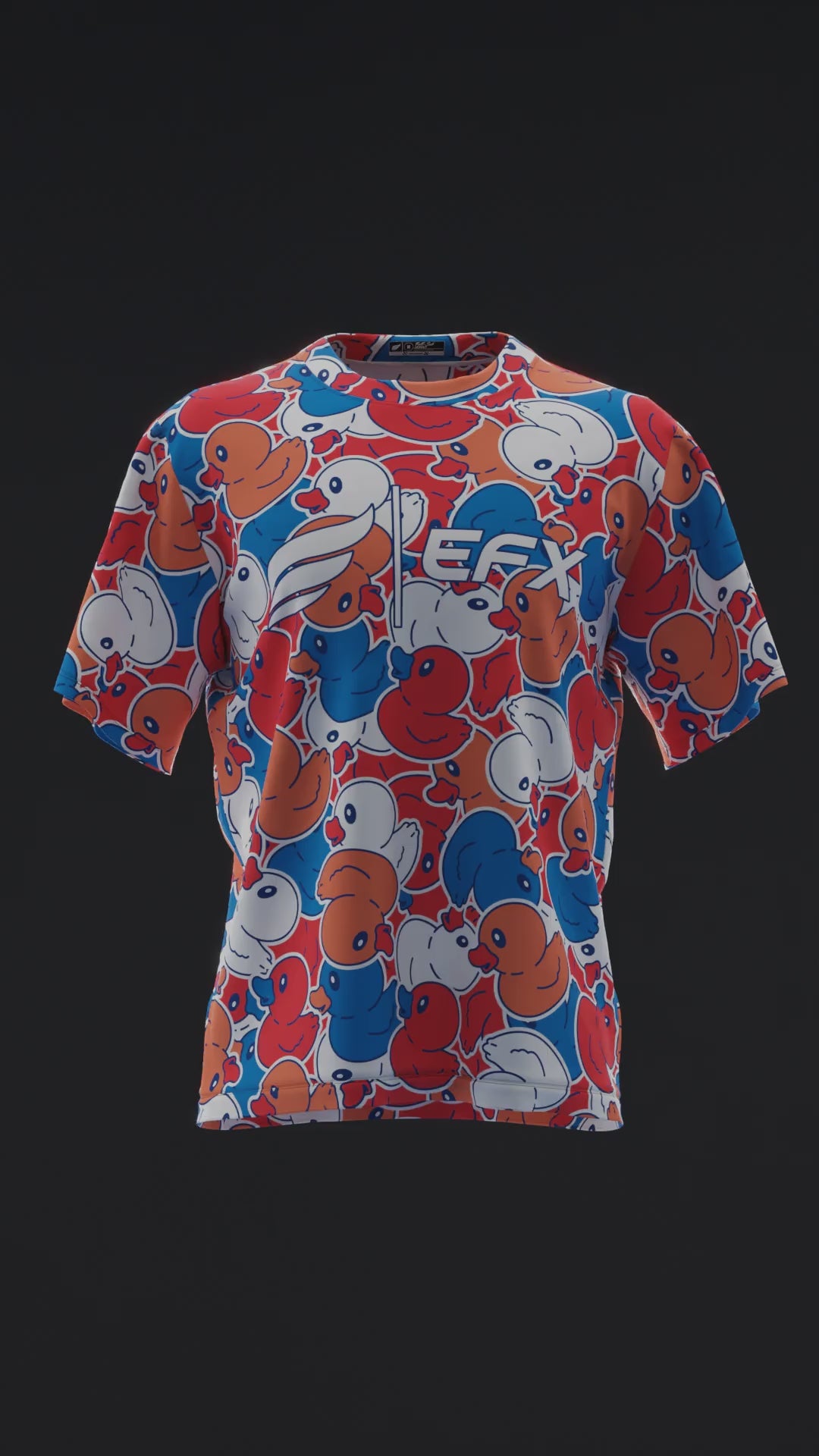 Patriotic Rubber Duck - RWB - Bowling Jersey
